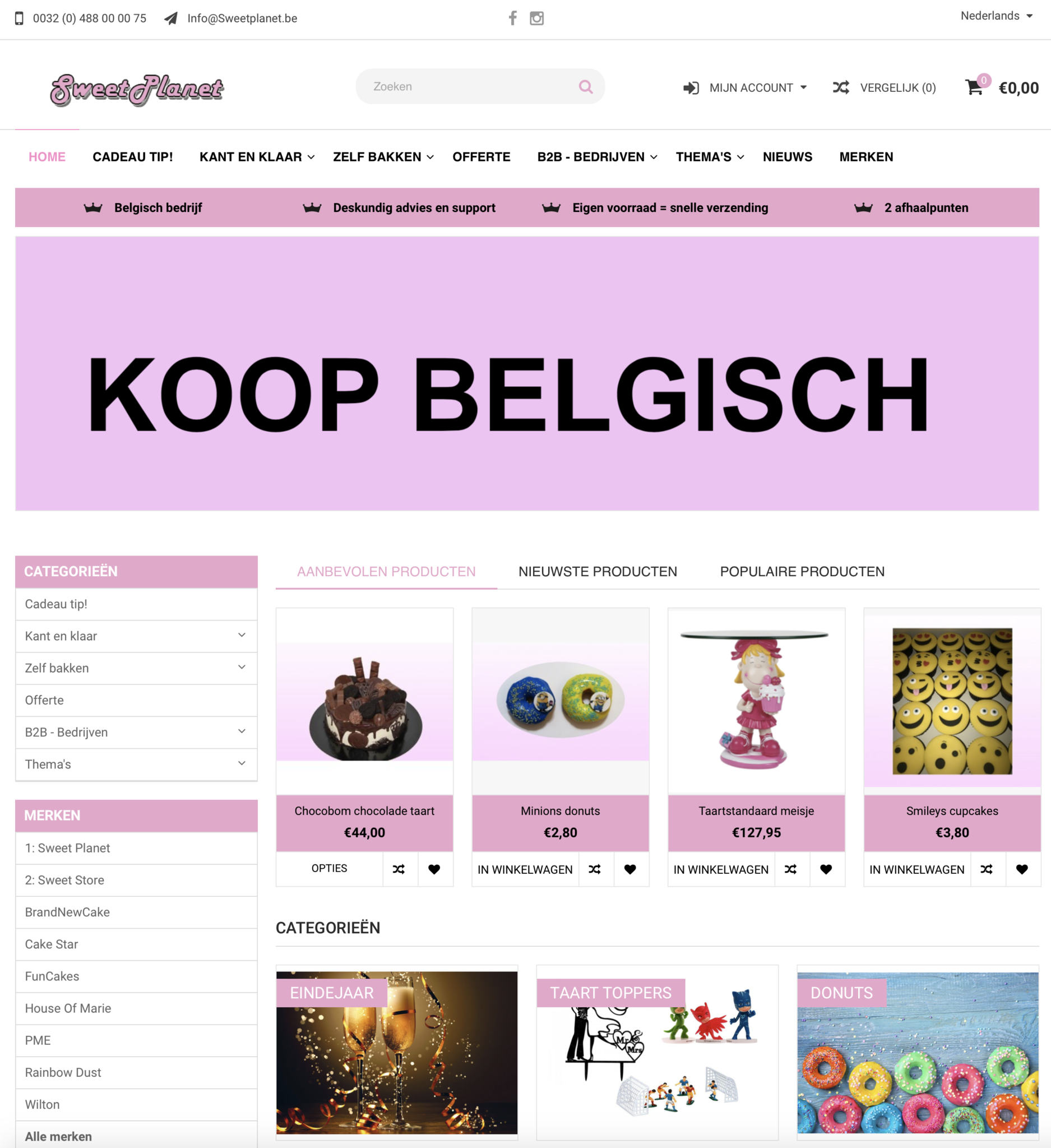 Nieuwe website