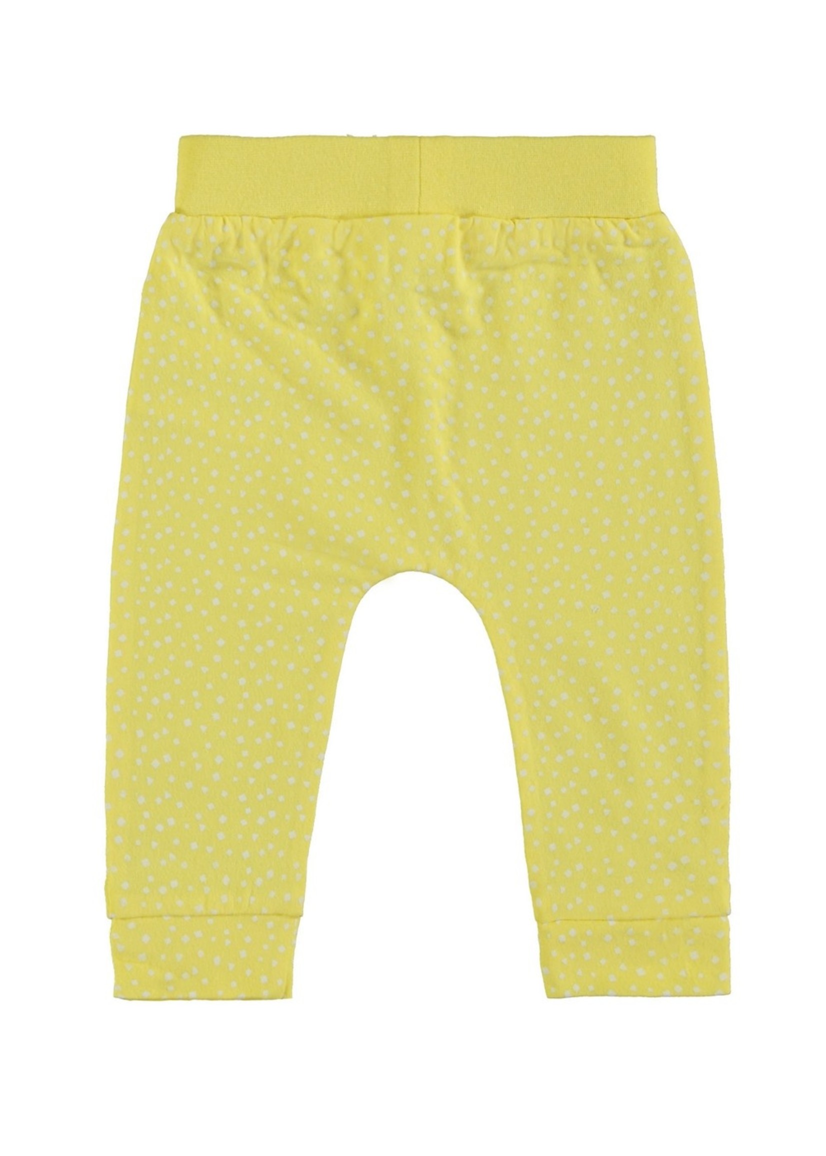 New Born trousers allover print, yellow allover