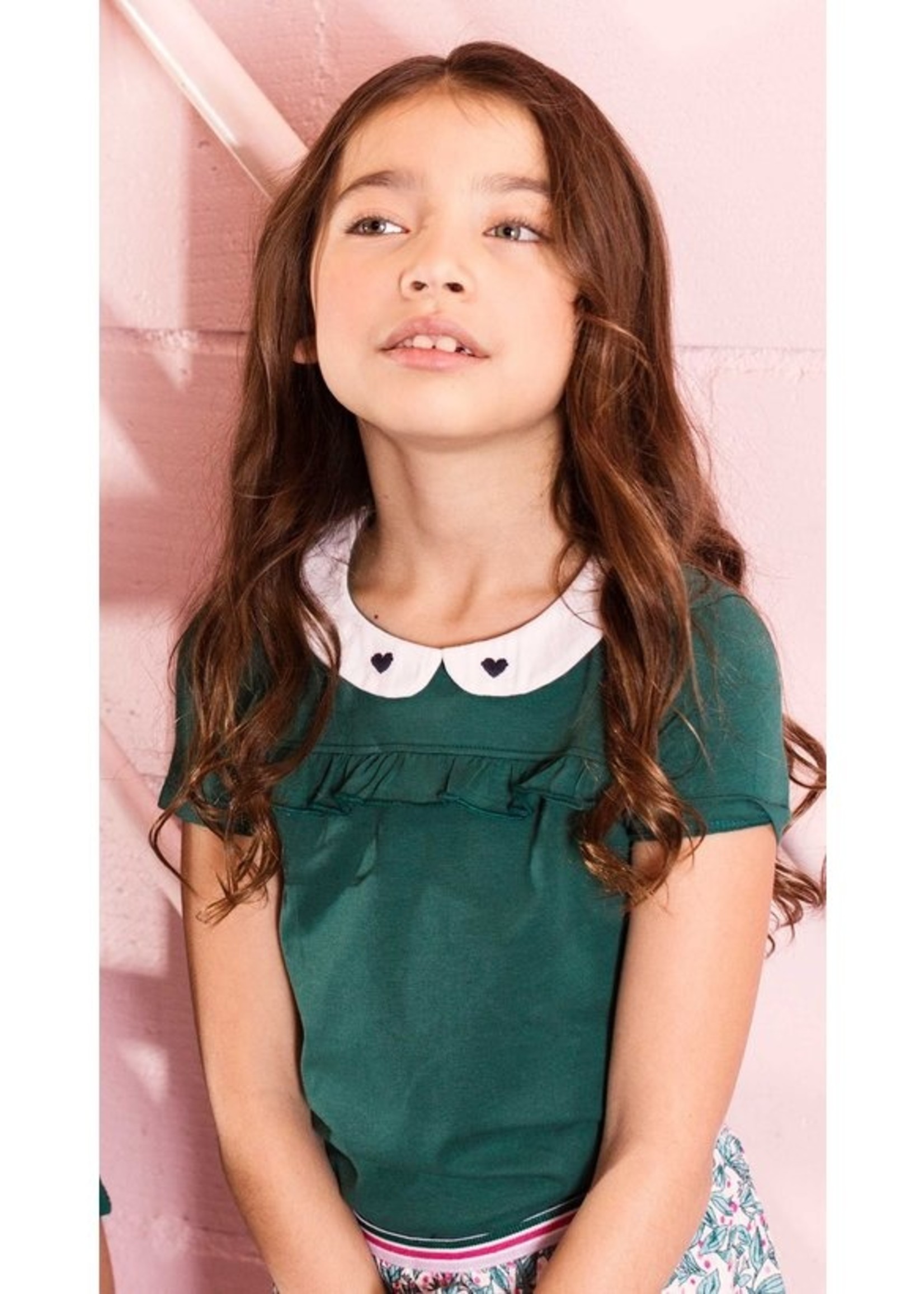 LOOXS Little Little collar t-shirt s.s, palm