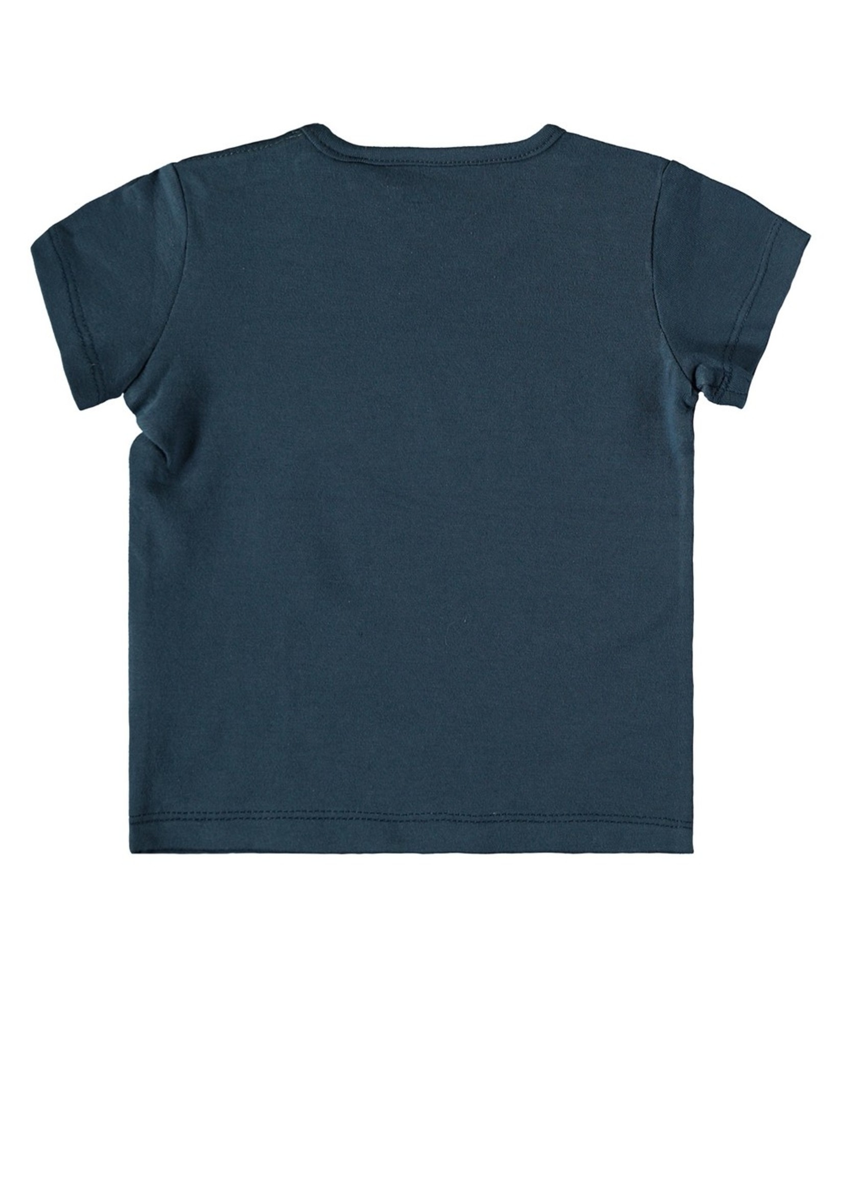 Baby Boys T-shirt s/s plain GROW UP / SAFARI, blue