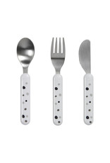 Done by Deer Cutlery set Dreamy dots White