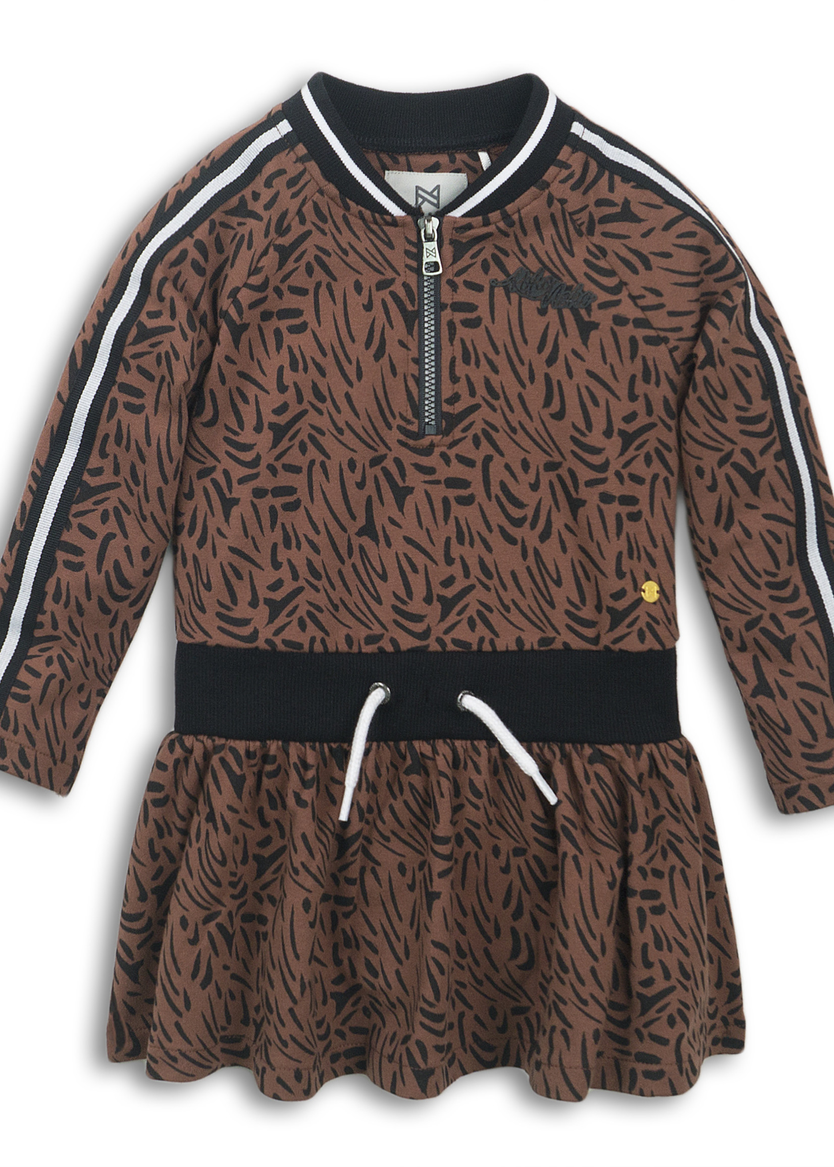 Koko Noko Dress, Brown aop