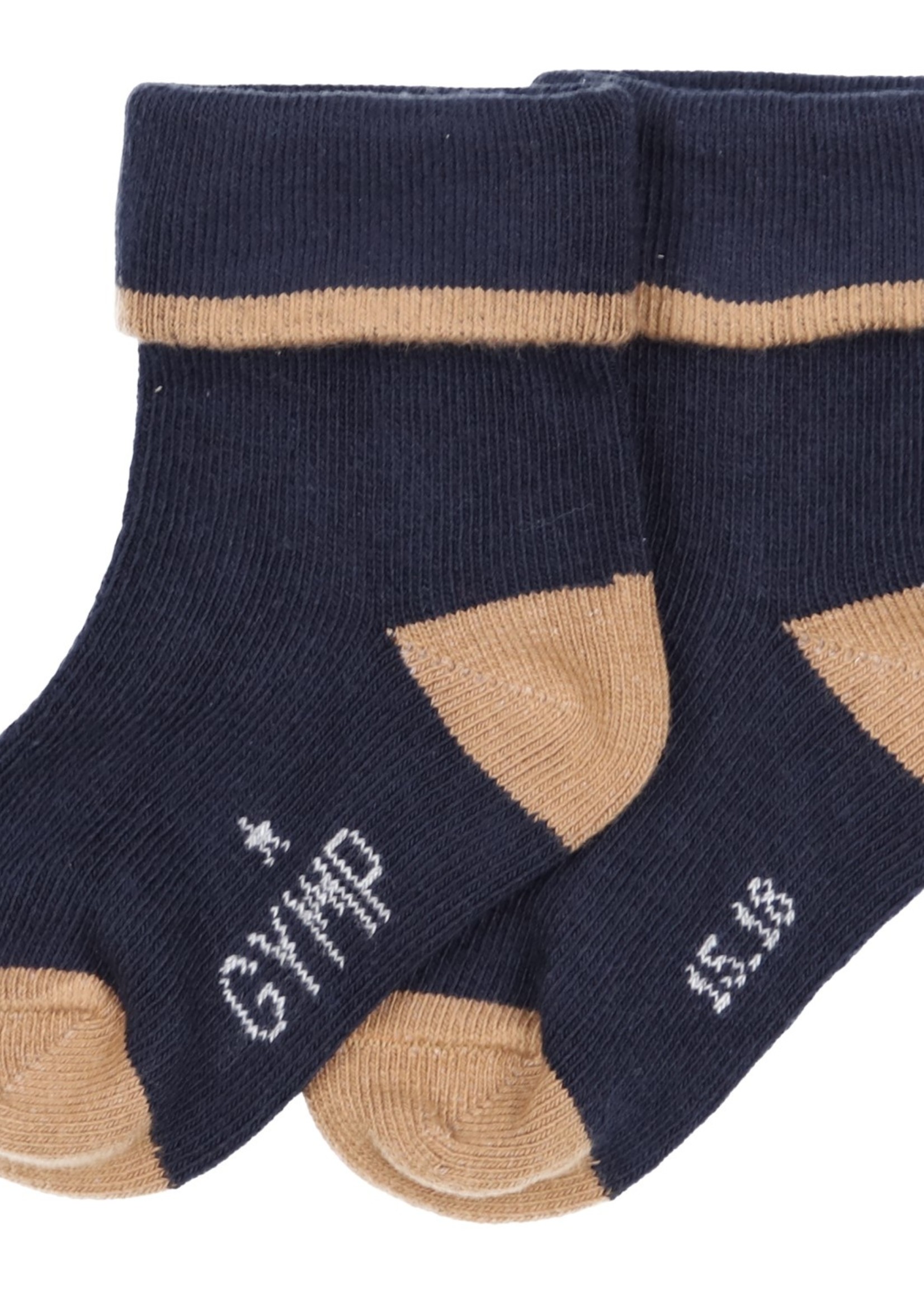 Gymp SOKKEN - boys socks,  MARINE/BEIGE