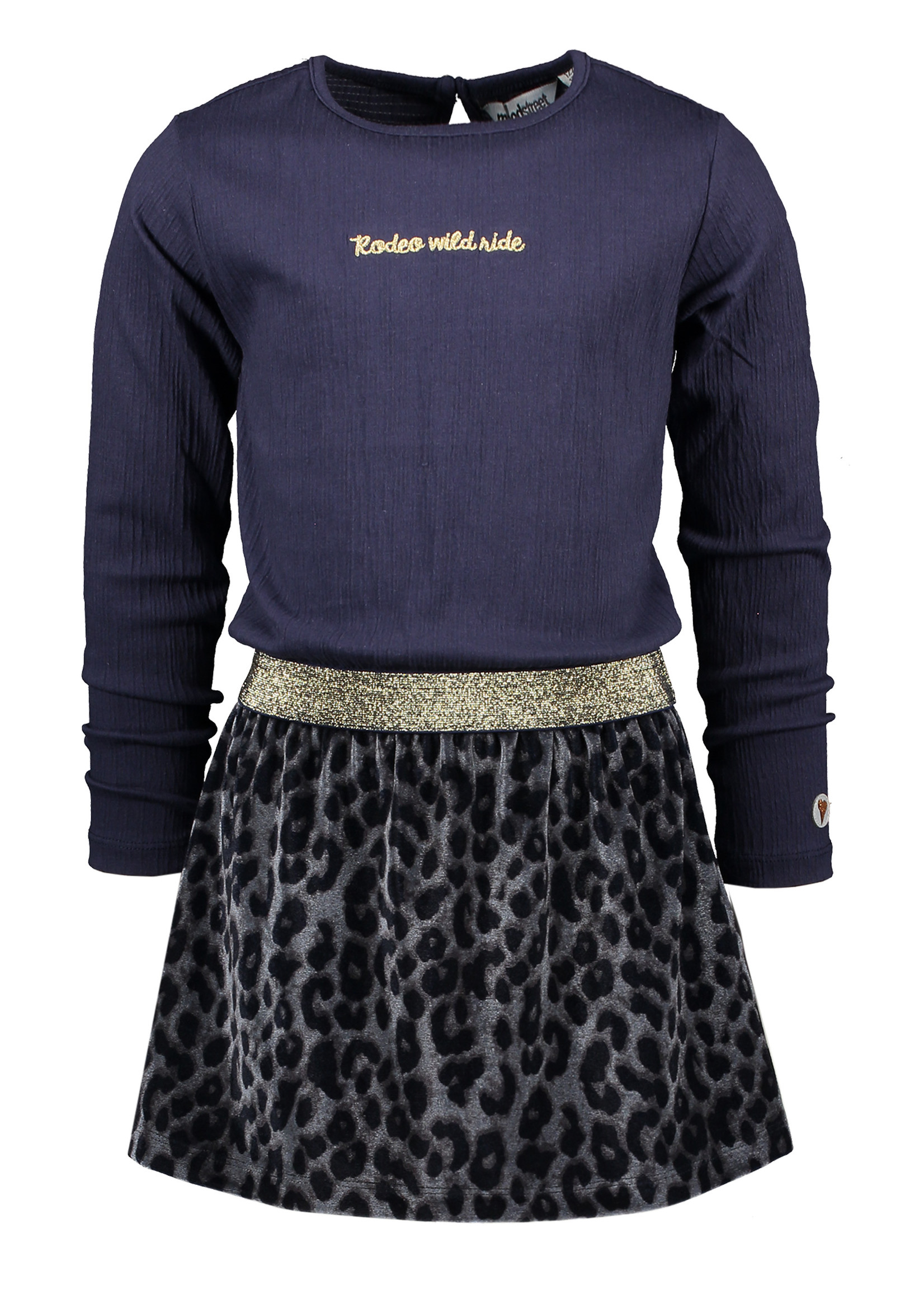 MT dress with fake fur skirt, Navy