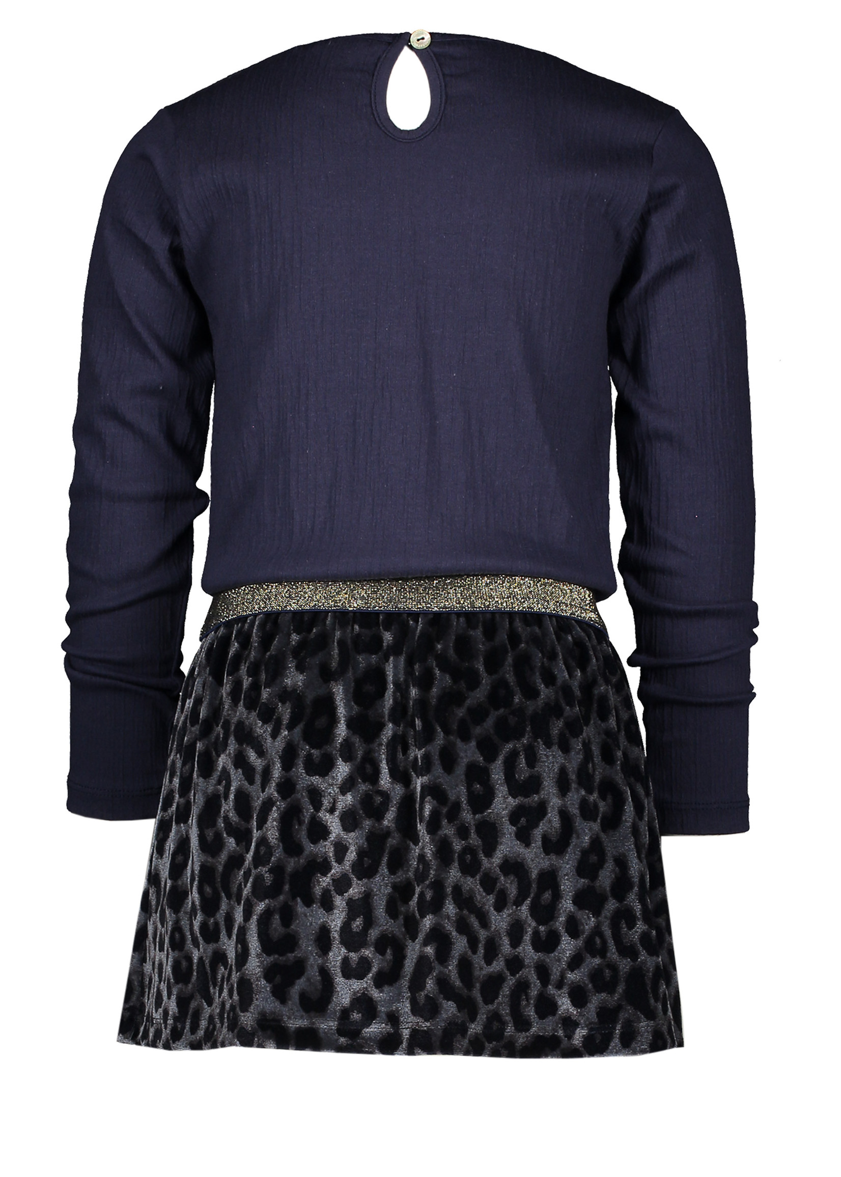 MT dress with fake fur skirt, Navy