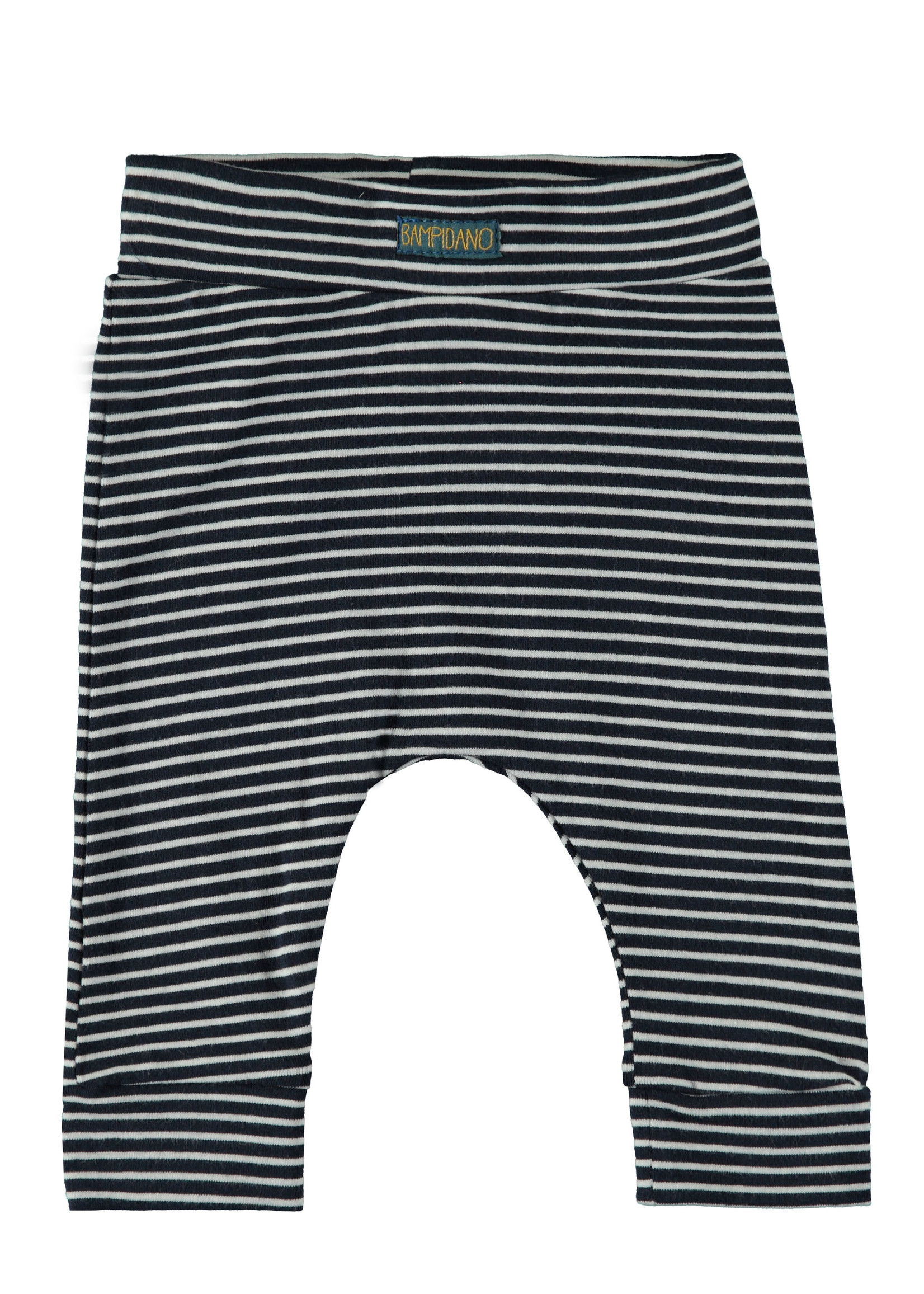 Little Bampidano New Born fitted trousers Ayden plain/yd str, stripe navy