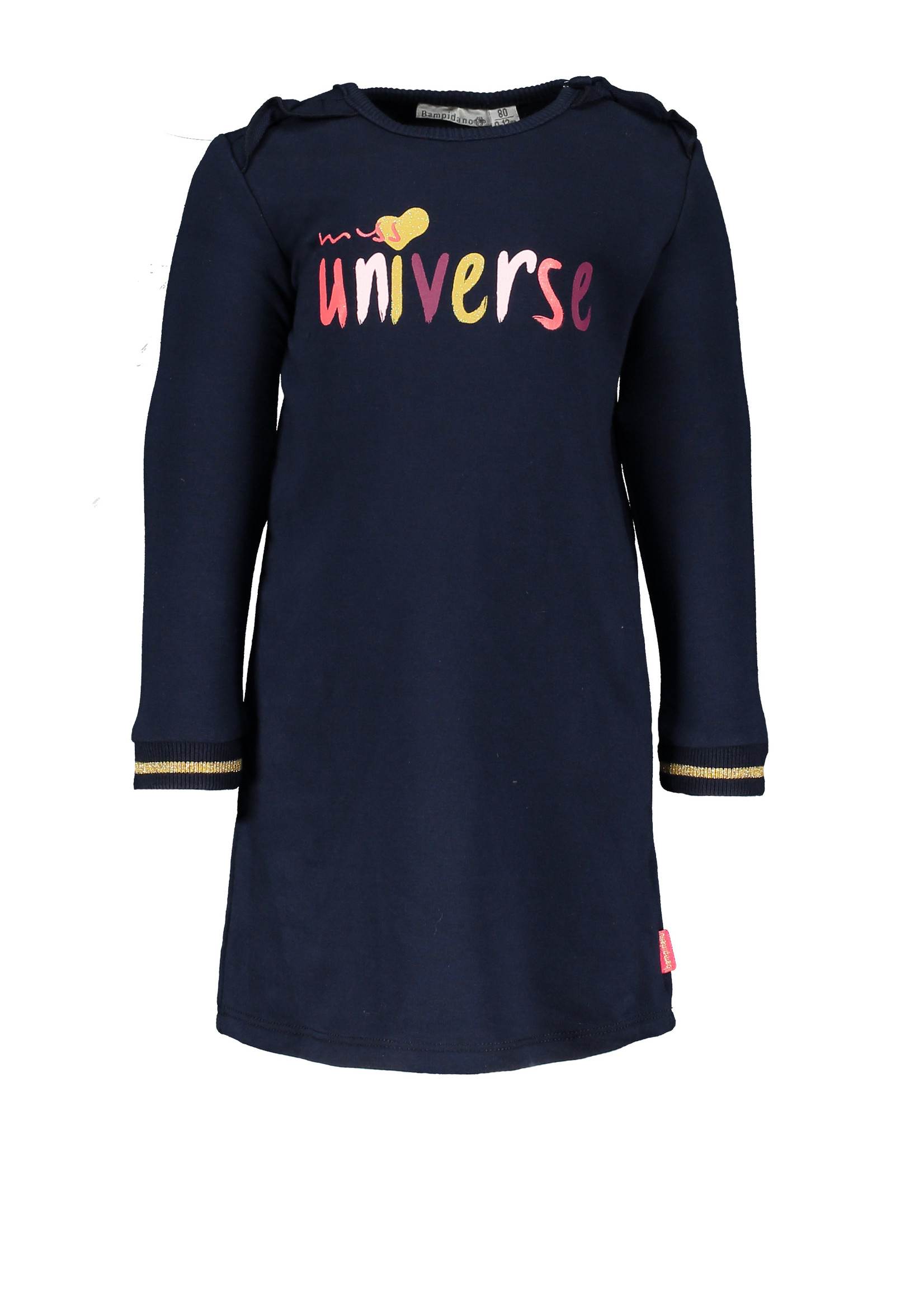 Little Bampidano Baby Girls sweat dress Birgit SWEET, navy