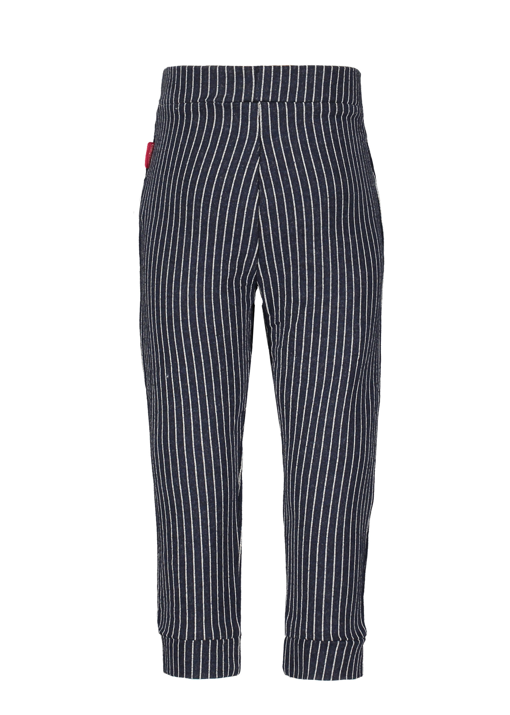 Little Bampidano Baby Girls striped slim fit trousers Brenda SWEET, stripe navy