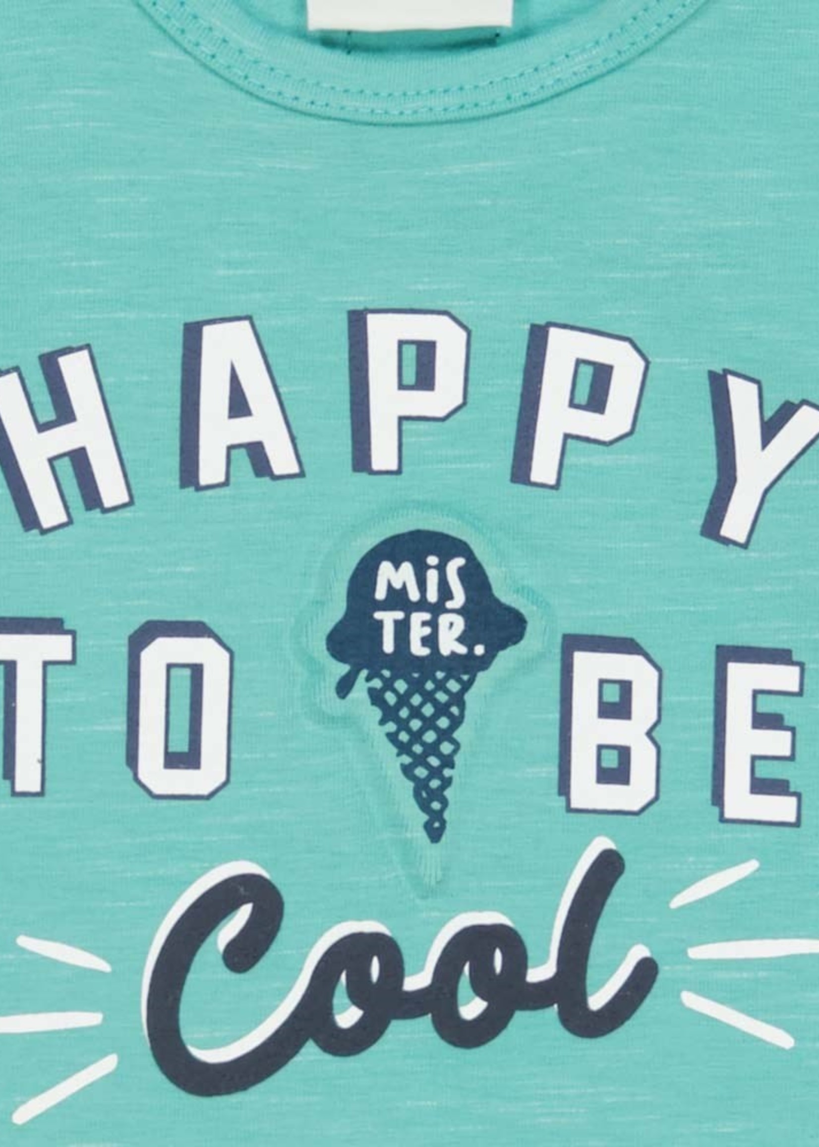 Feetje Longsleeve Happy - Team Icecream. Mint melange