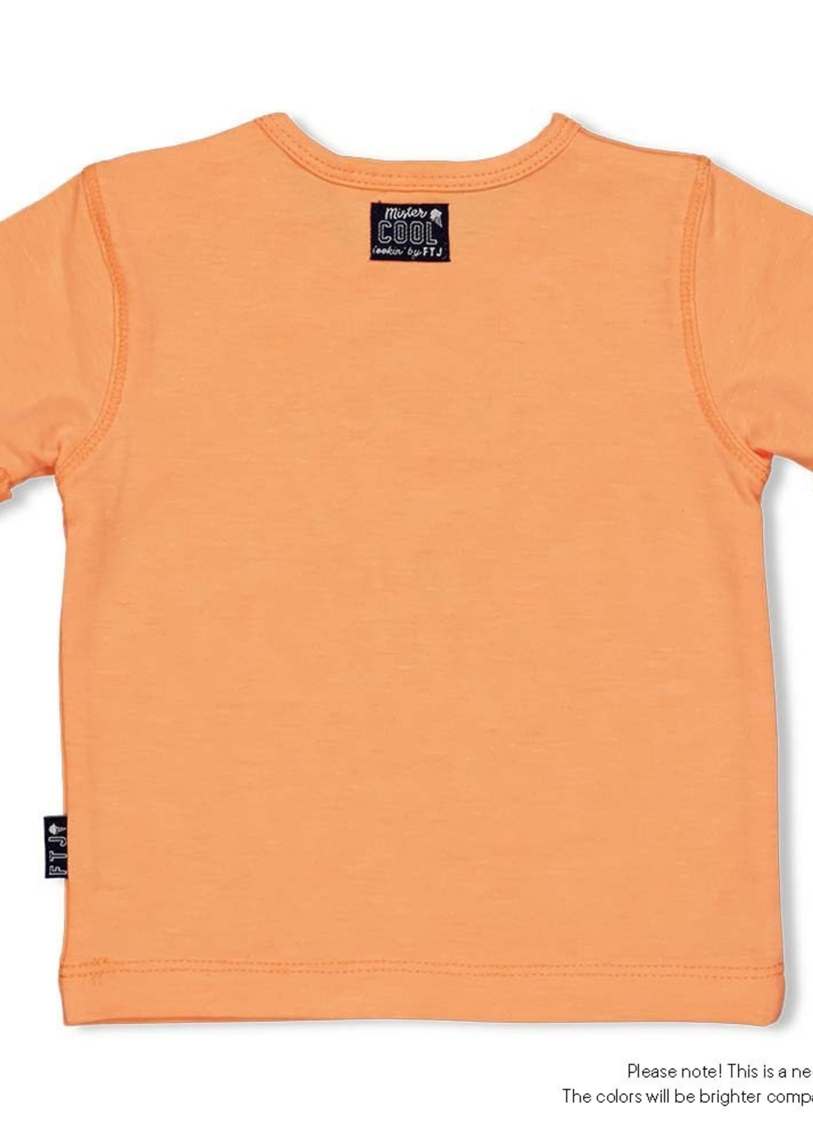 Feetje T-shirt Always - Team Icecream. Neon Oranje