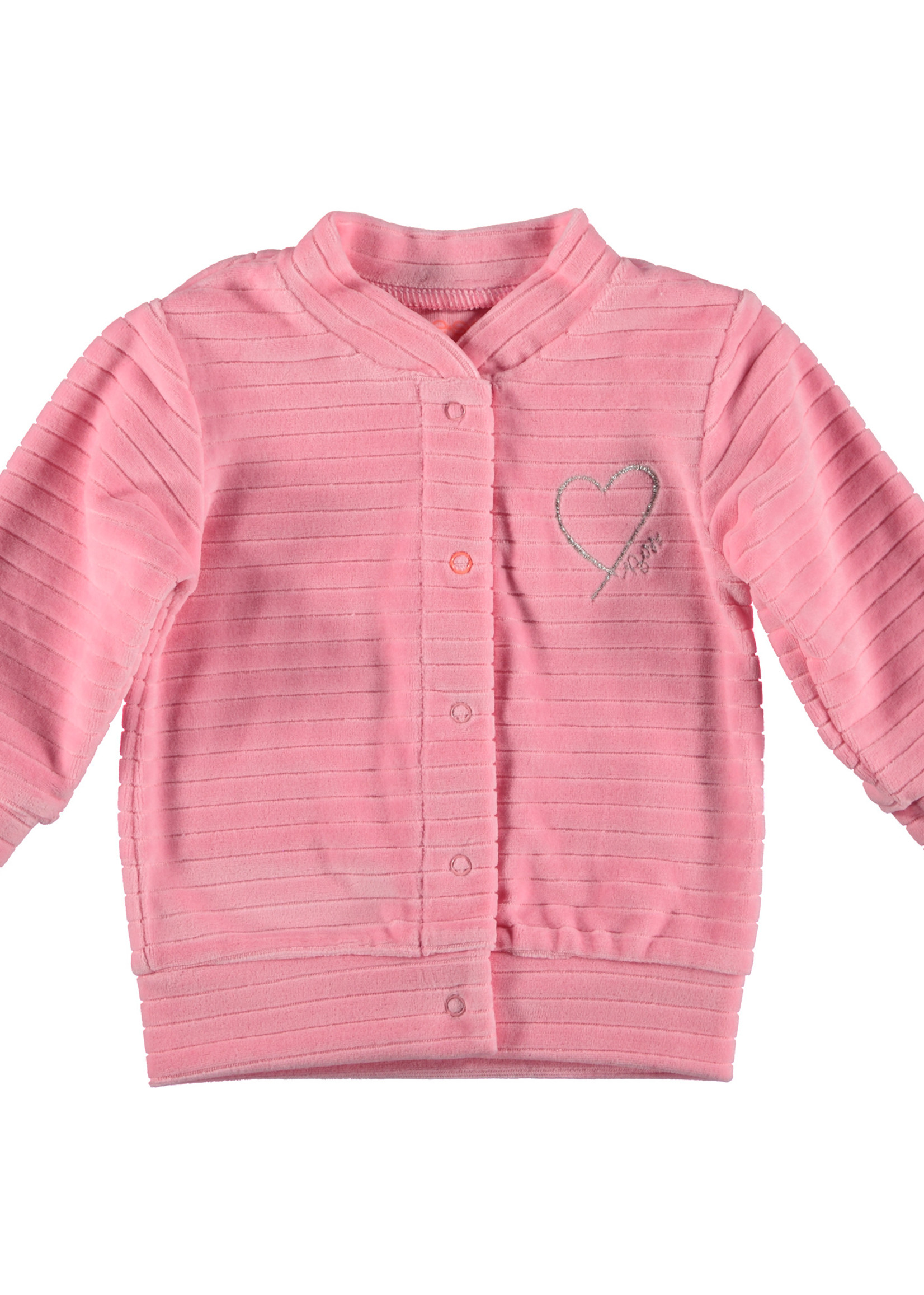 B.E.S.S. Cardigan Velvet Striped, Pink