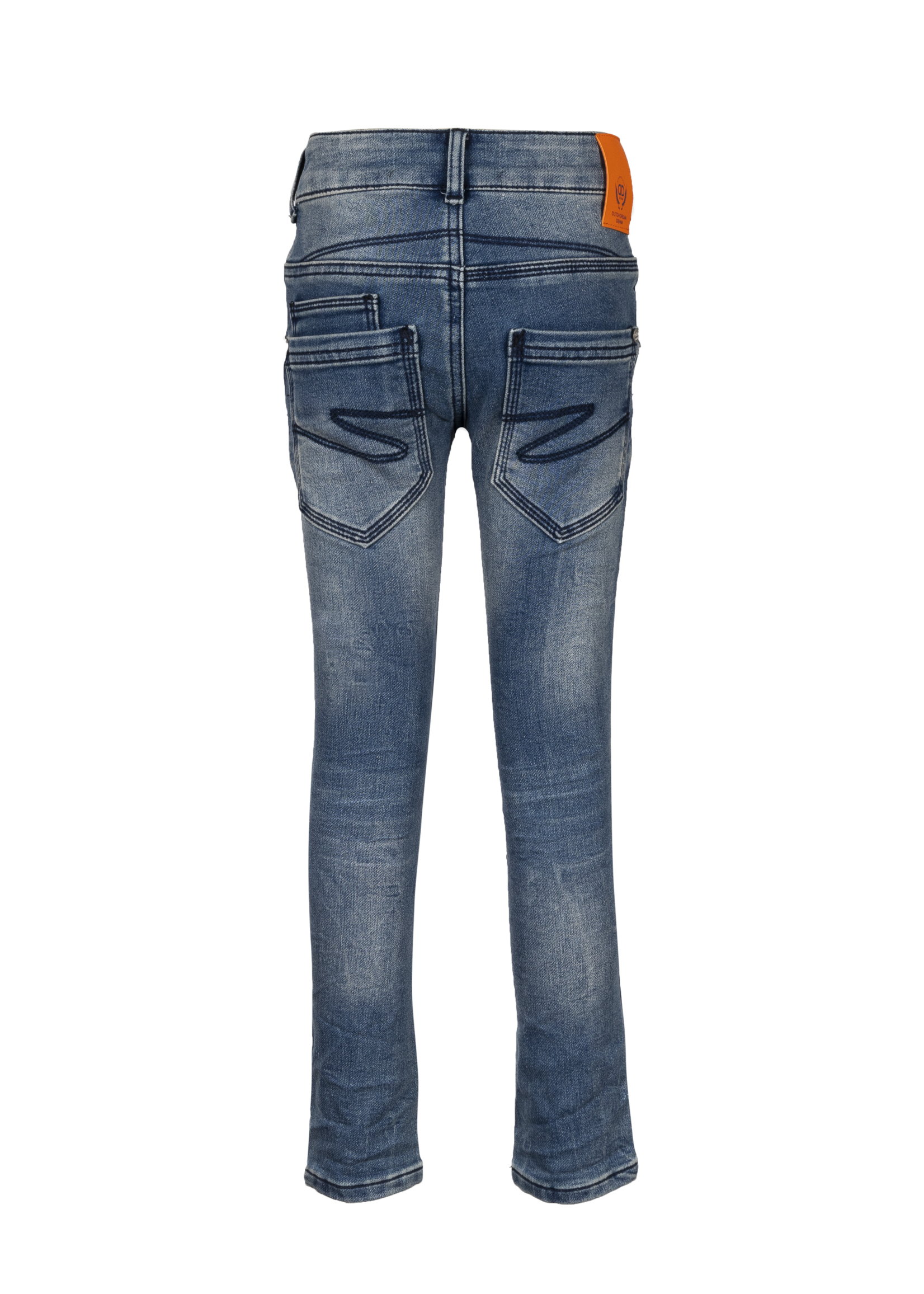Dutch dream denim ZILE, EXTRA SLIM FIT Jogg jeans met dubbele laag stof op de knieën