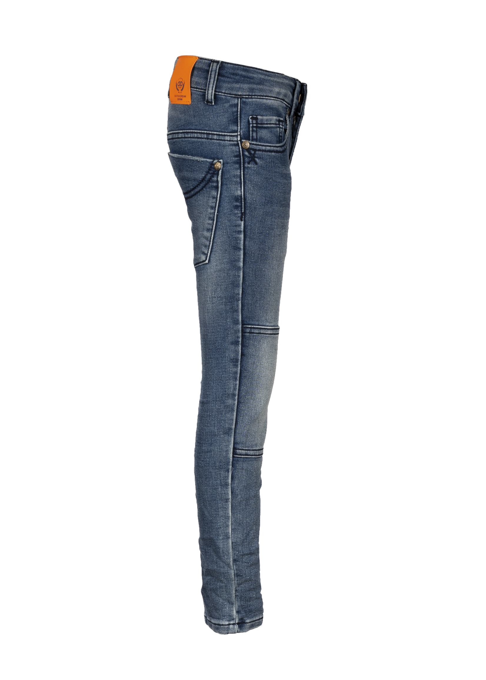 Dutch dream denim FIGO, EXTRA SLIM FIT Jogg jeans met dubbele laag stof op de knieën