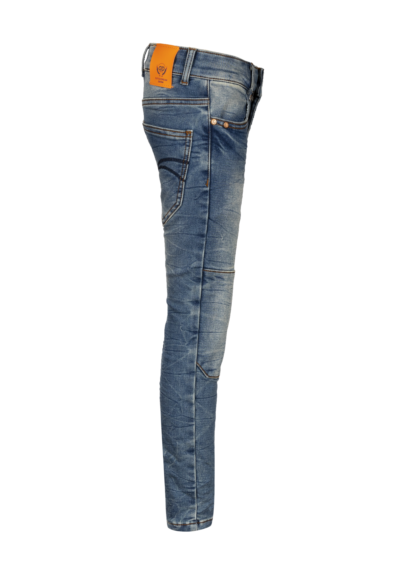 Dutch dream denim JUHUDI, SLIM FIT jogg jeans  met dubbele laag stof op de knieën