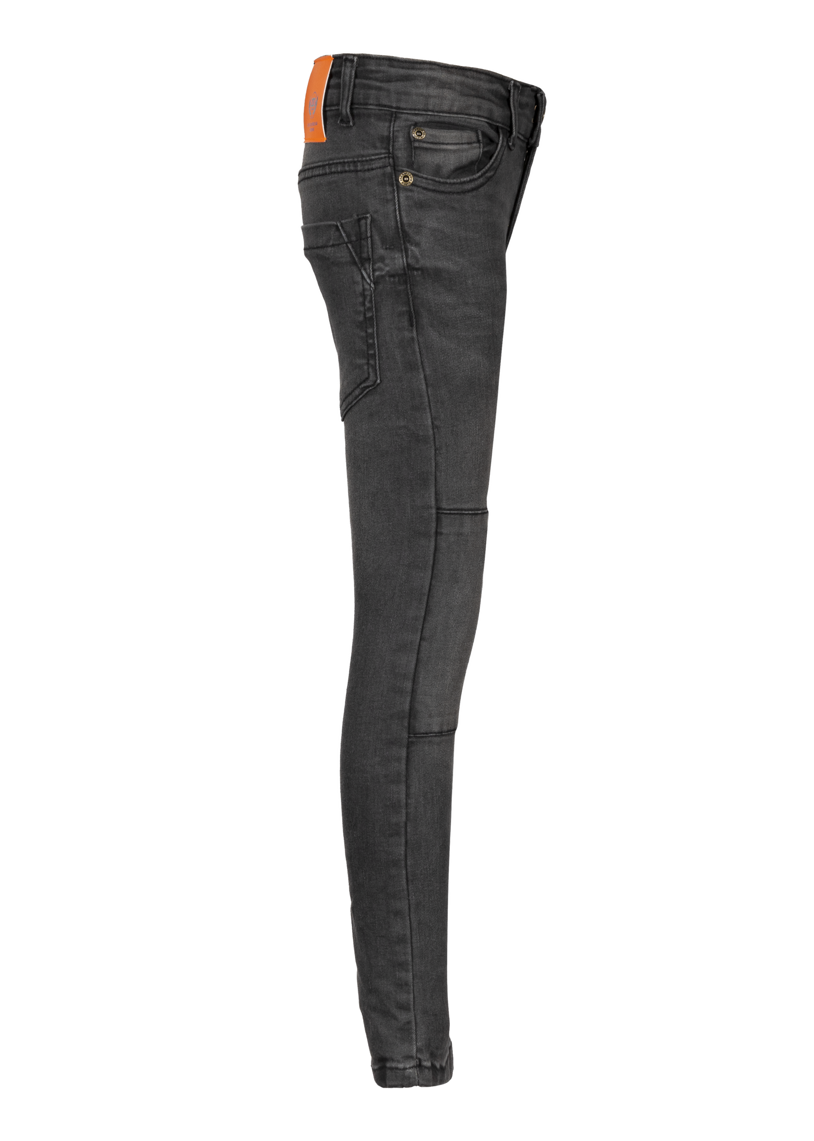 Dutch dream denim MWEZI, Power stretch SKINNY jeans  met dubbele laag stof op de knieën grey
