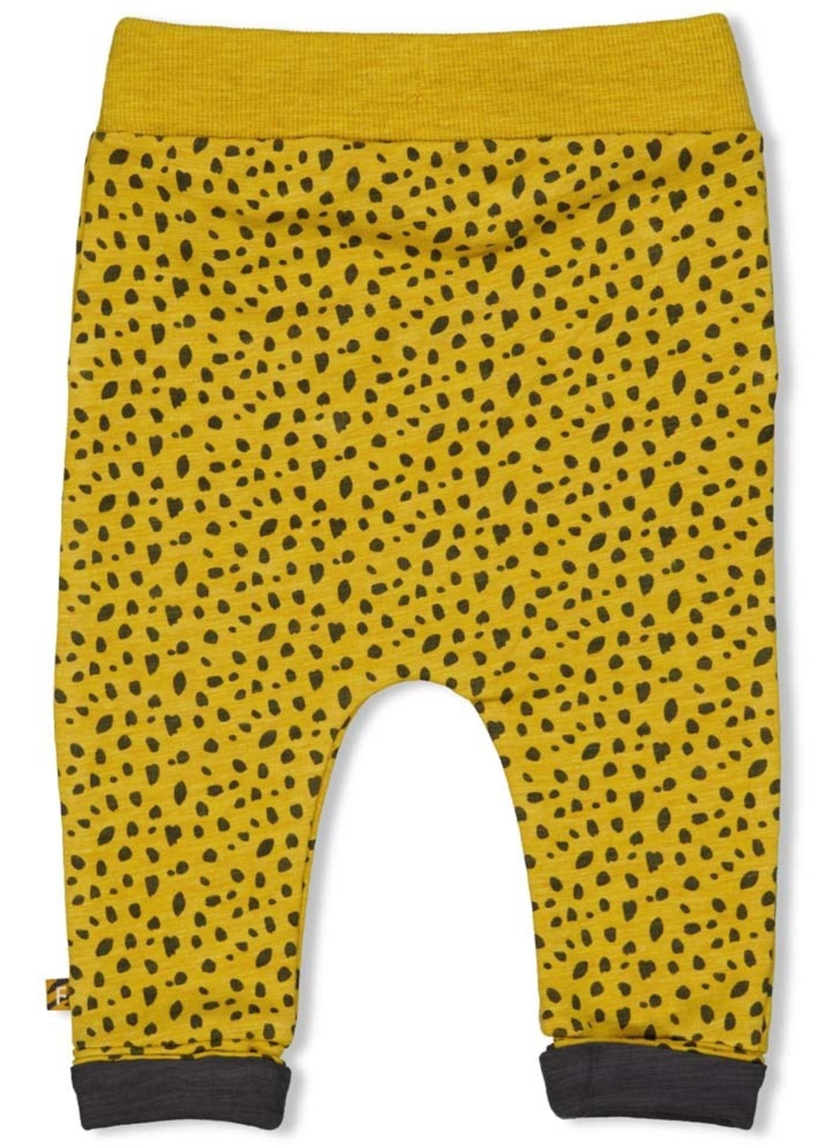 Feetje Broek AOP - Go Wild. Okergeel melange