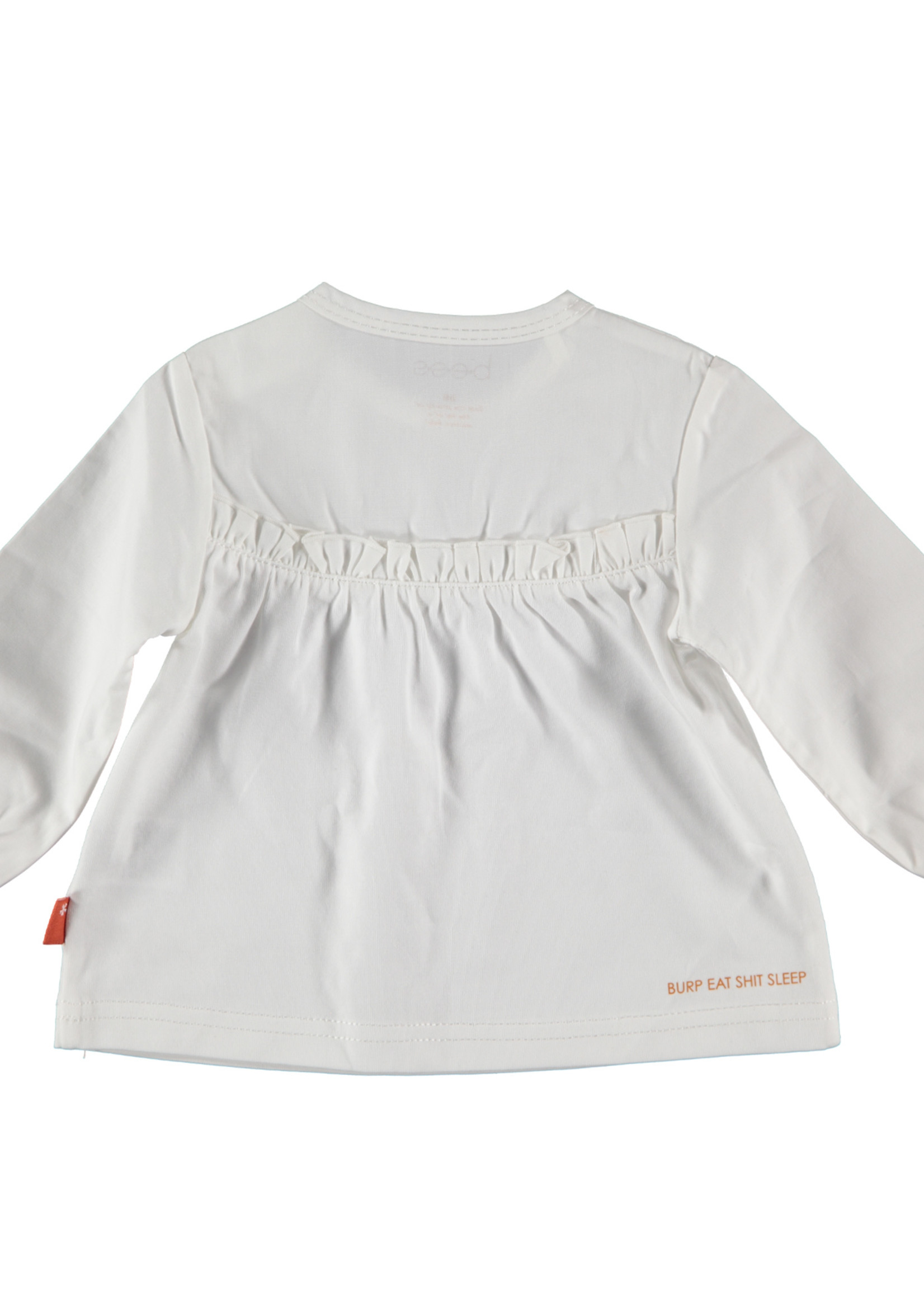 B.E.S.S. Shirt Blouse Ruffles, White