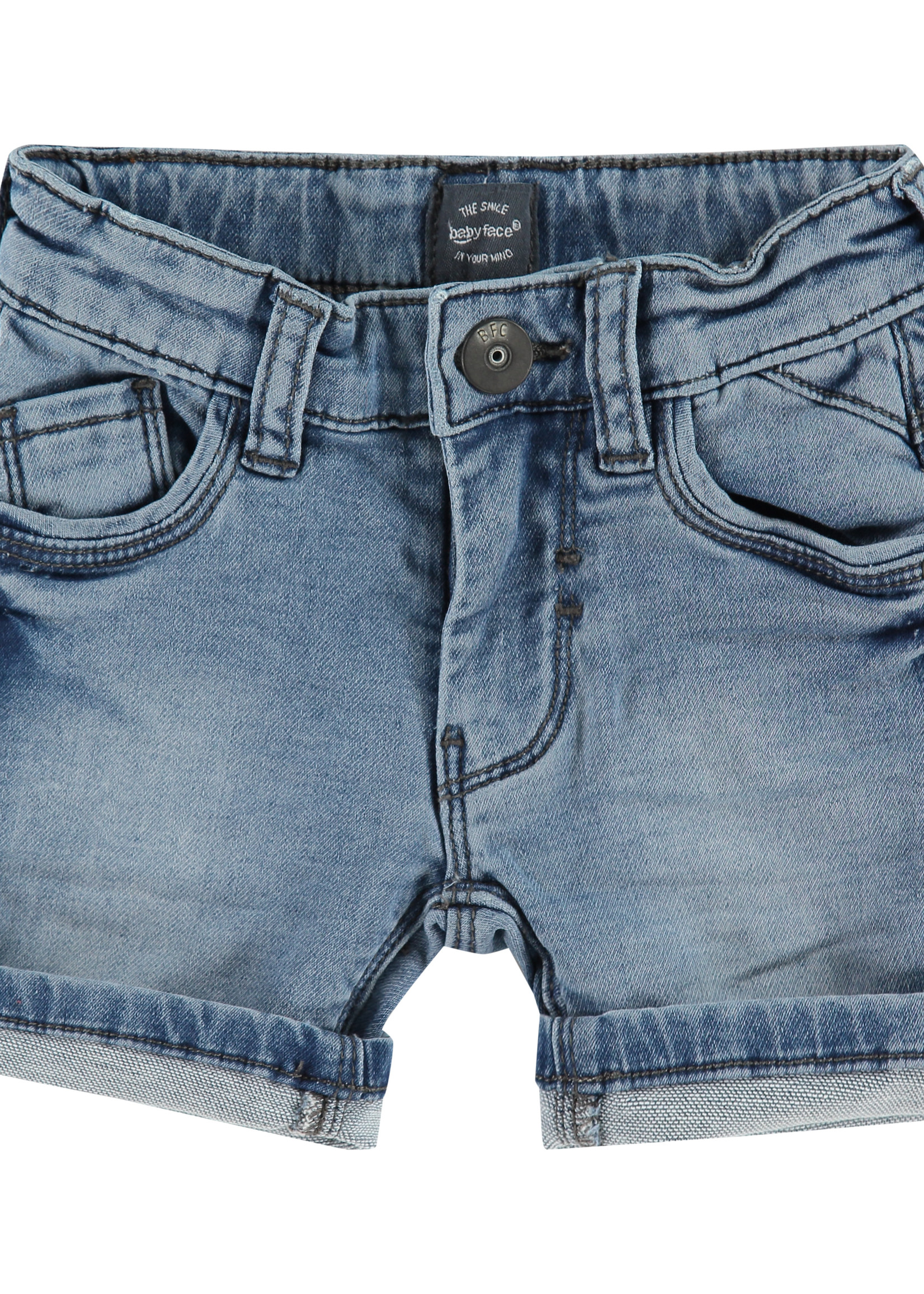 Babyface boys jogg jeansshort, medium blue denim, BBE21107239