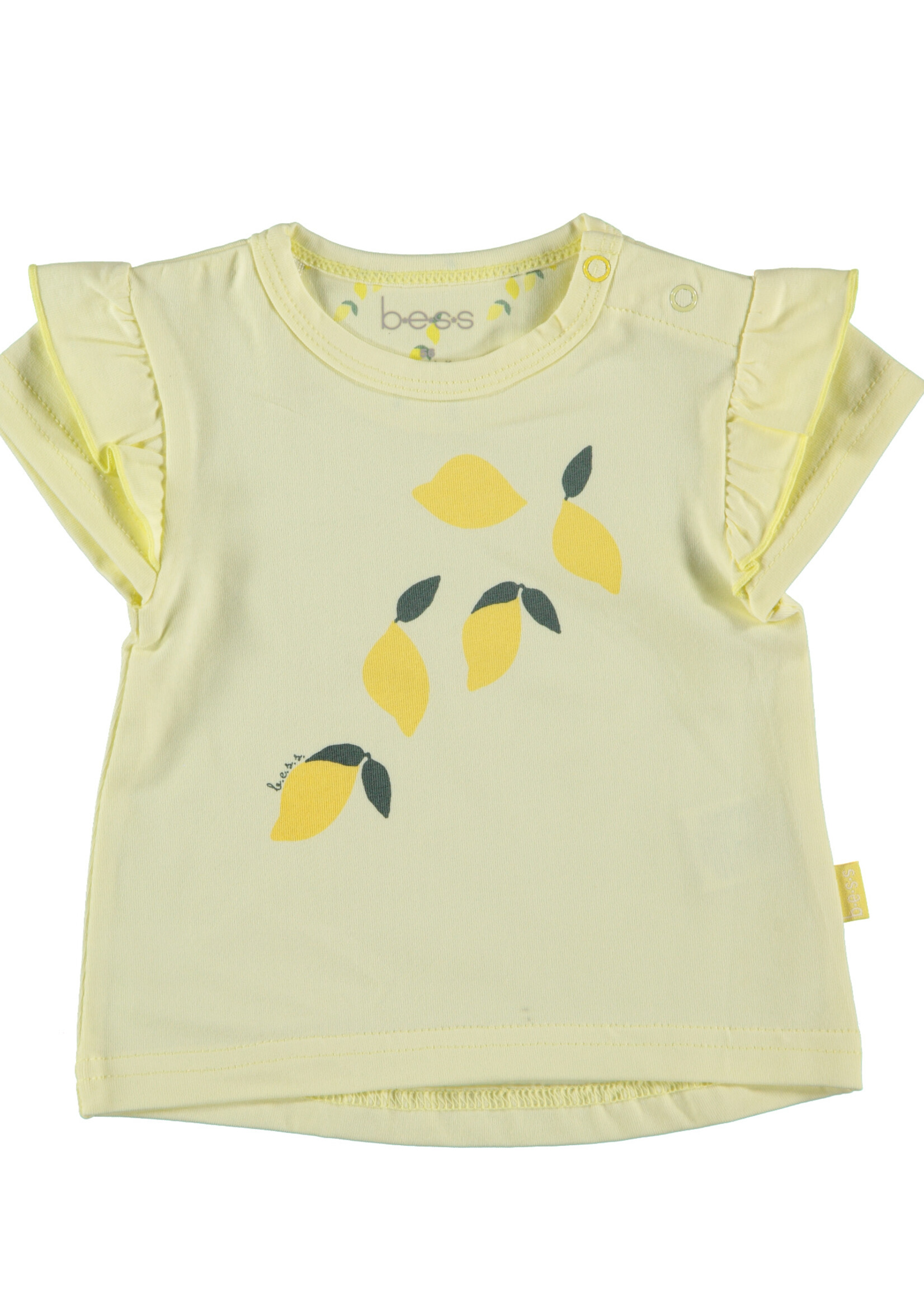 B.E.S.S. Shirt sh.sl. Lemons, Yellow