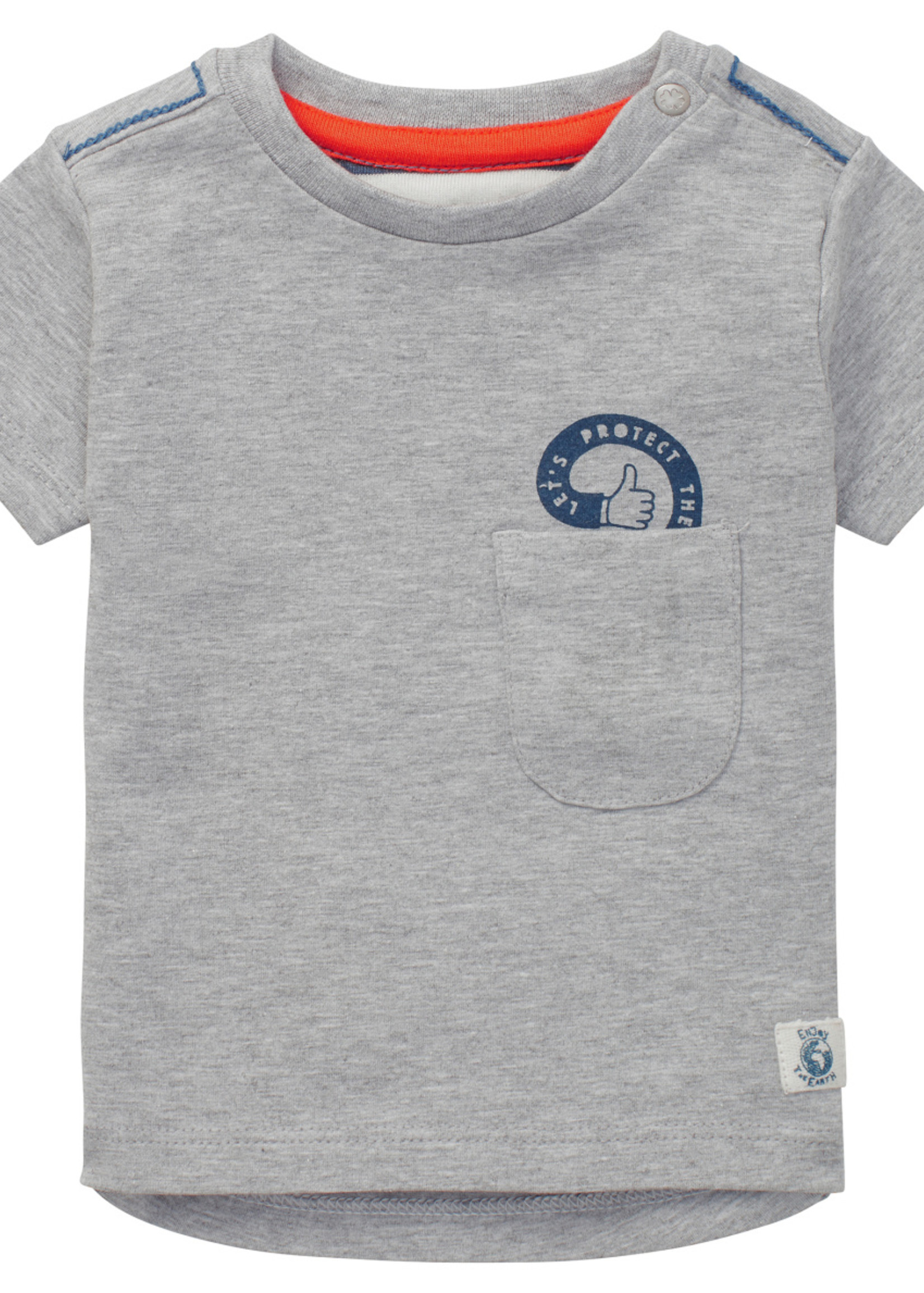 Noppies B T-shirt SS Tijnje, RAS105 L. Grey Mel.