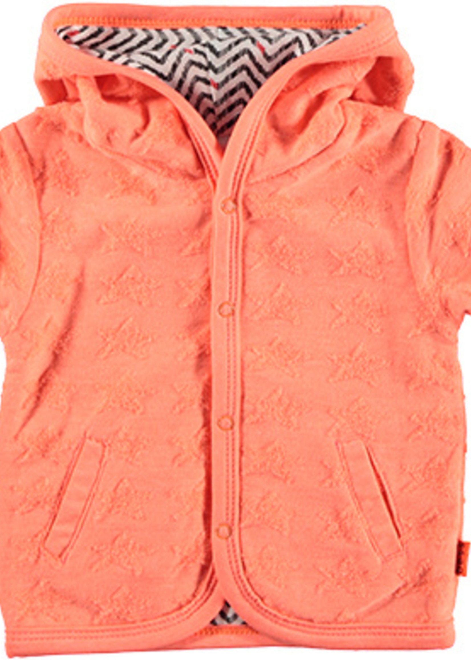 B.E.S.S. Cardigan Reversible Stars, Coral