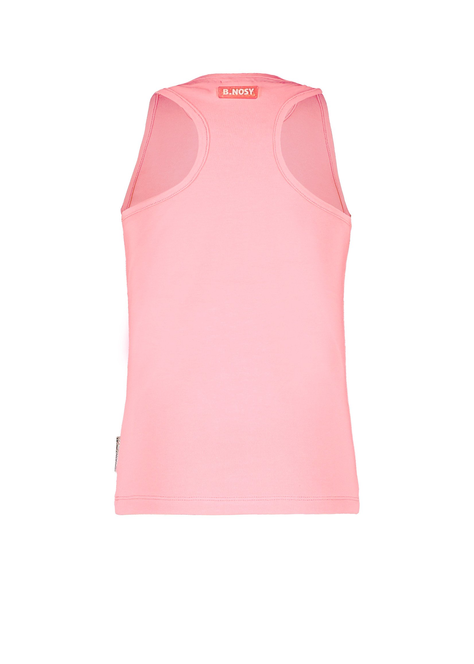 B-Nosy Girls tanktop, punch pink