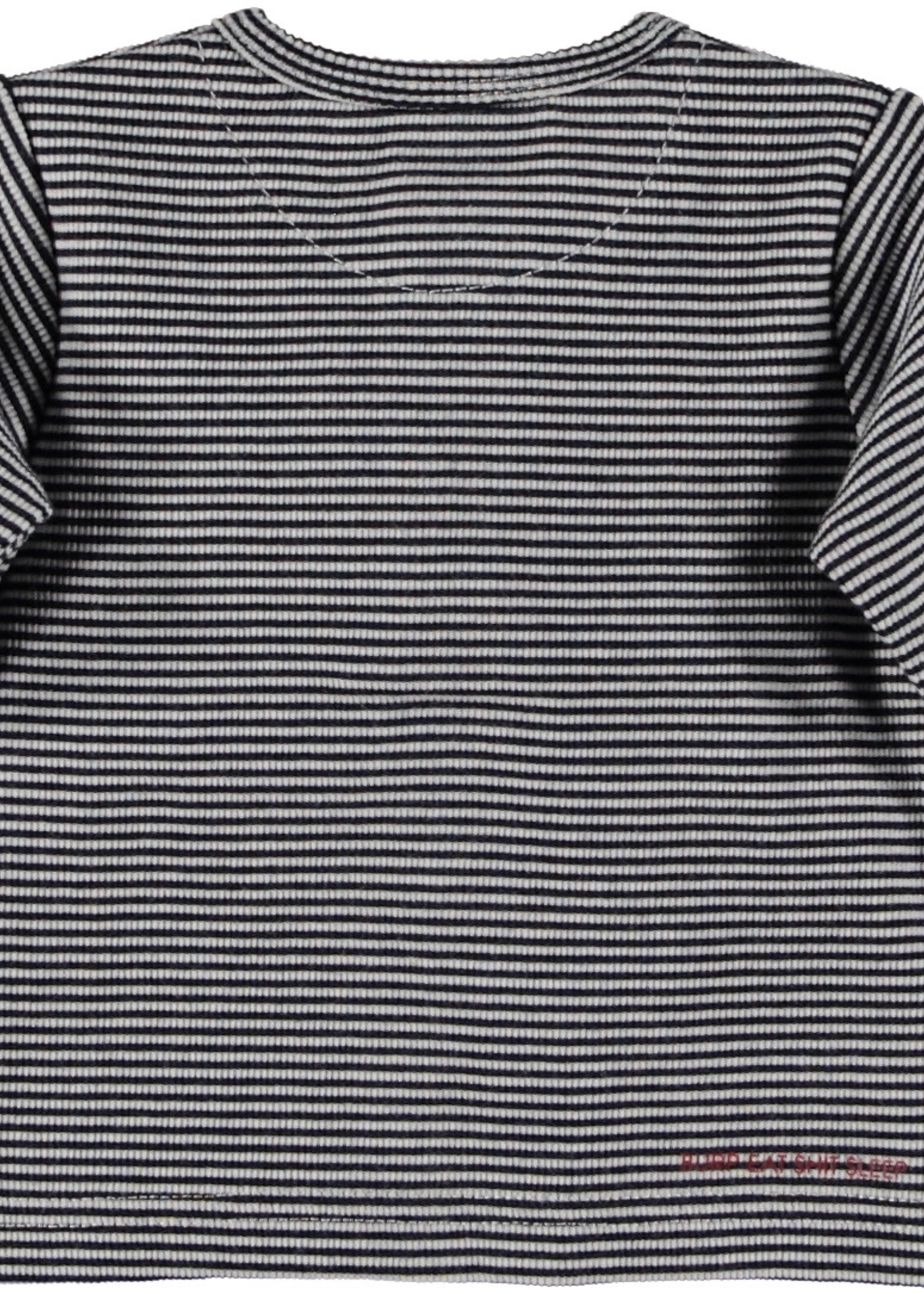 B.E.S.S. Shirt l.sl. Striped, Blue, W21