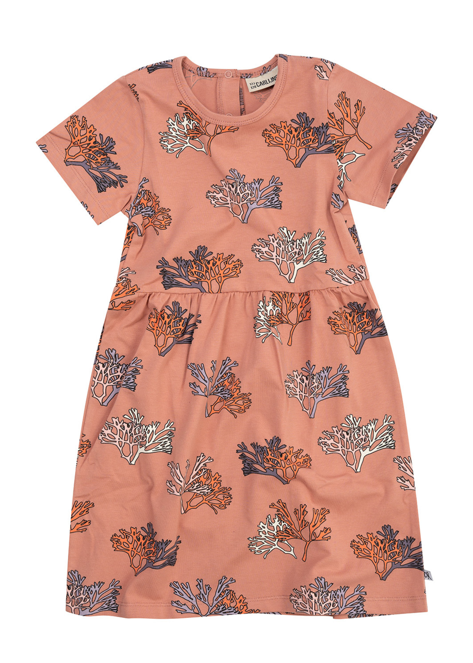 CarlijnQ Coral - dress short sleeve