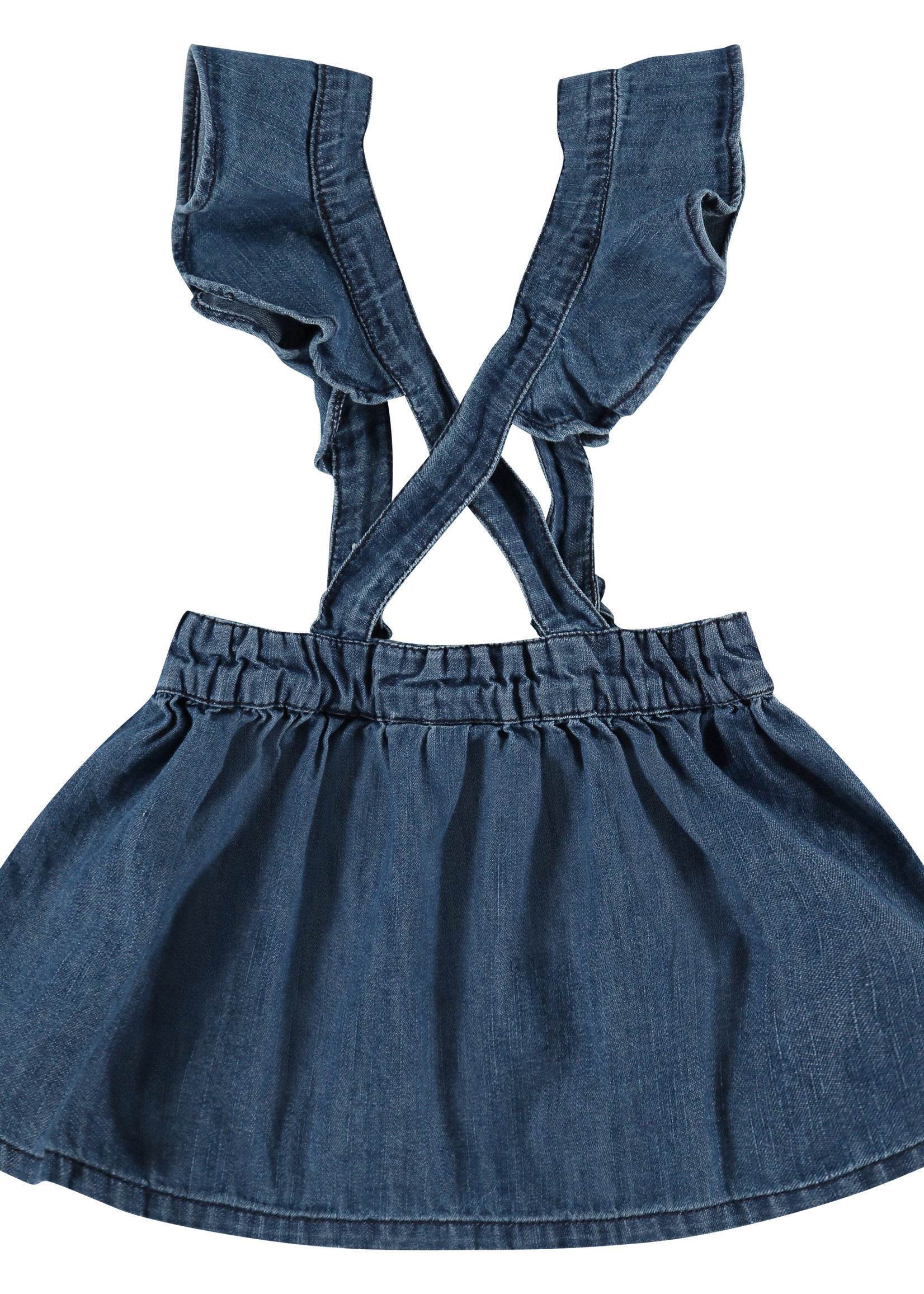 Babyface girls skirt, mid blue denim, BBE22108800