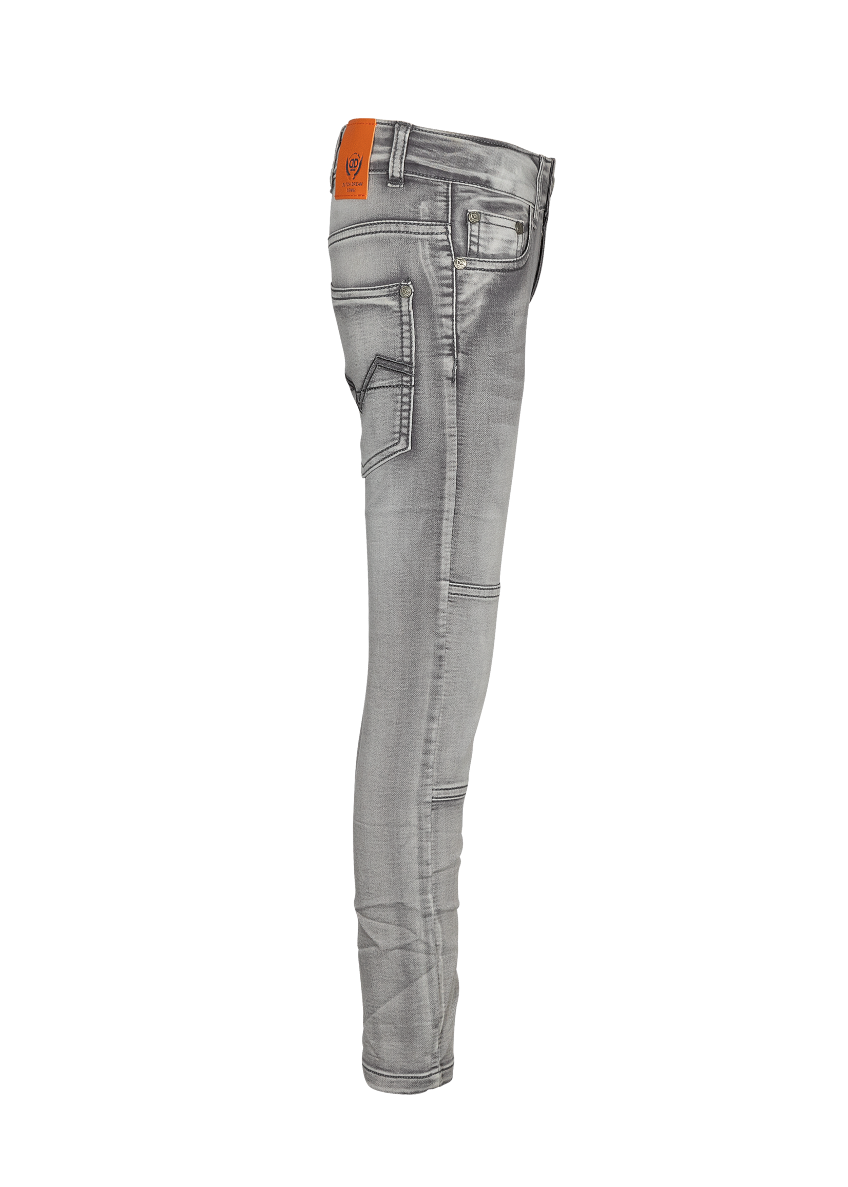 Dutch dream denim THAMANI extra slim fit. Boys extra slim fit knitted denim grey jeans