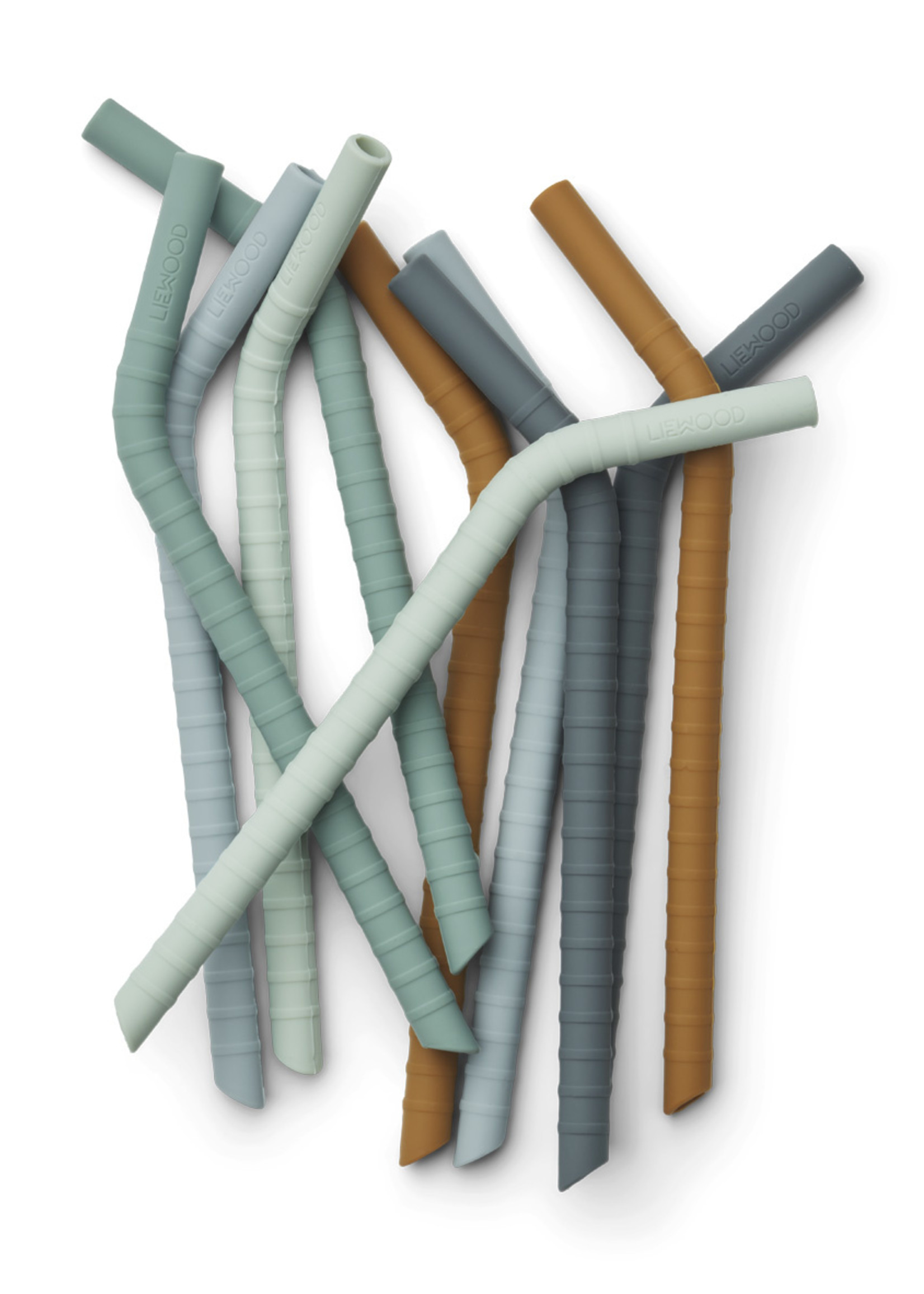 Jonas straw 10-pack, 8002 Dusty mint multi mix
