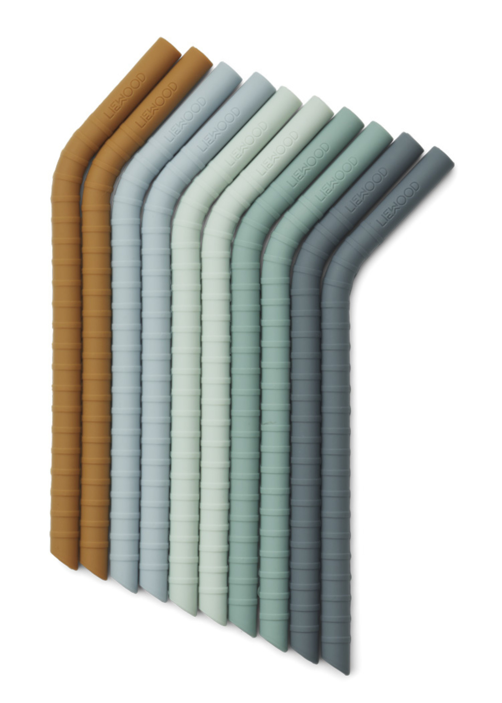 Jonas straw 10-pack, 8002 Dusty mint multi mix