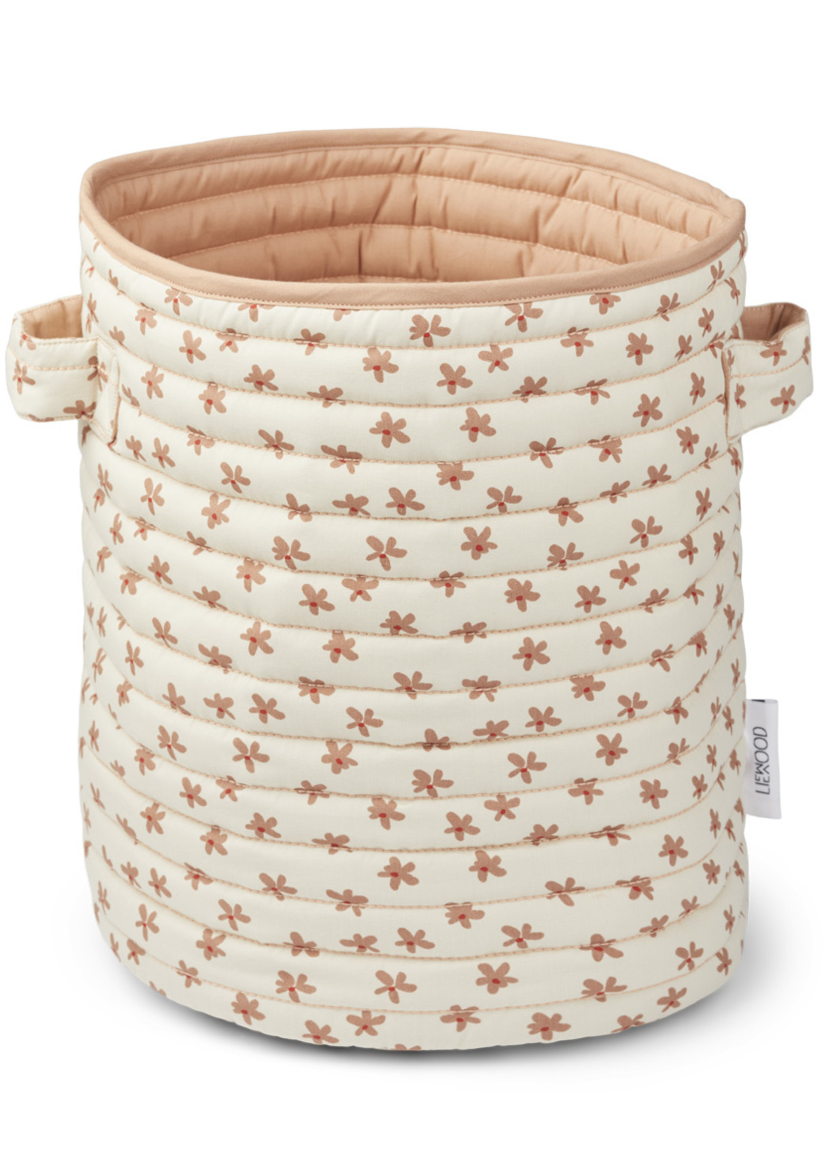 Ally quilted basket, 0294 Floral/Sea shell