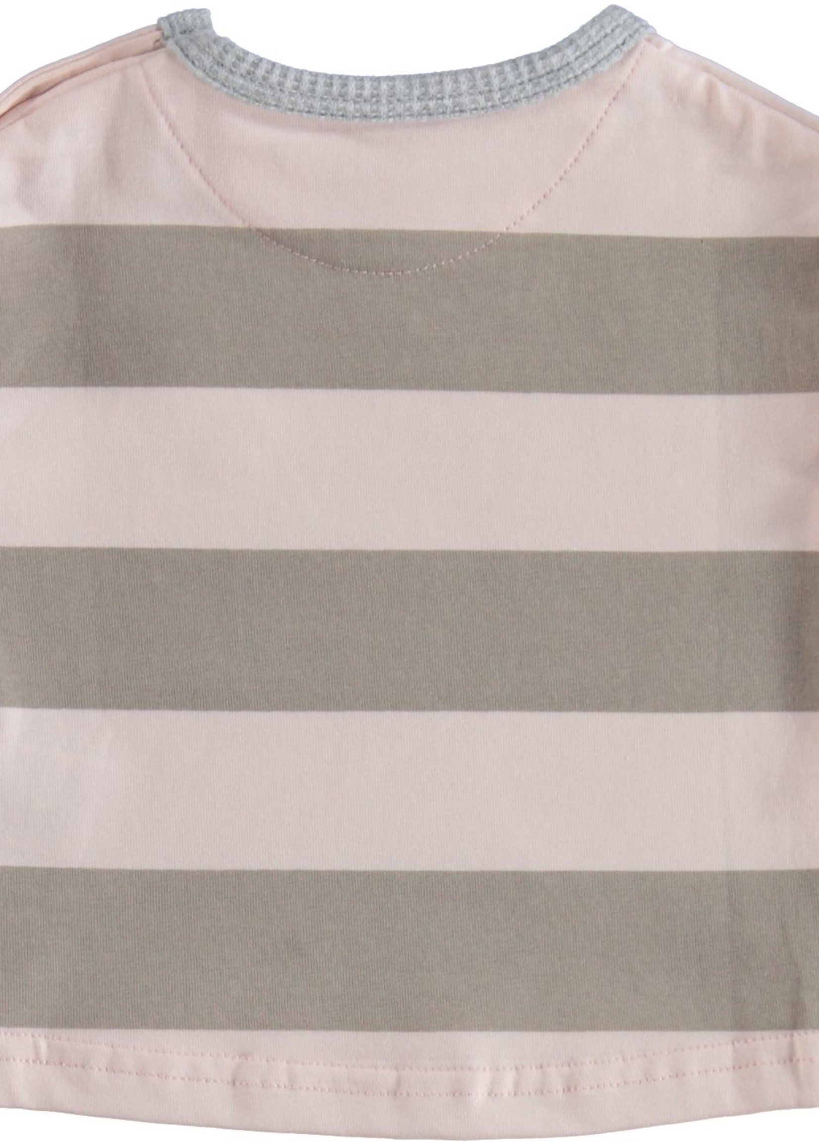 B.E.S.S. Shirt sh.sl. Striped, Pink