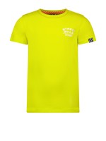 B-Nosy Boys uni shirt with small chest print, lime