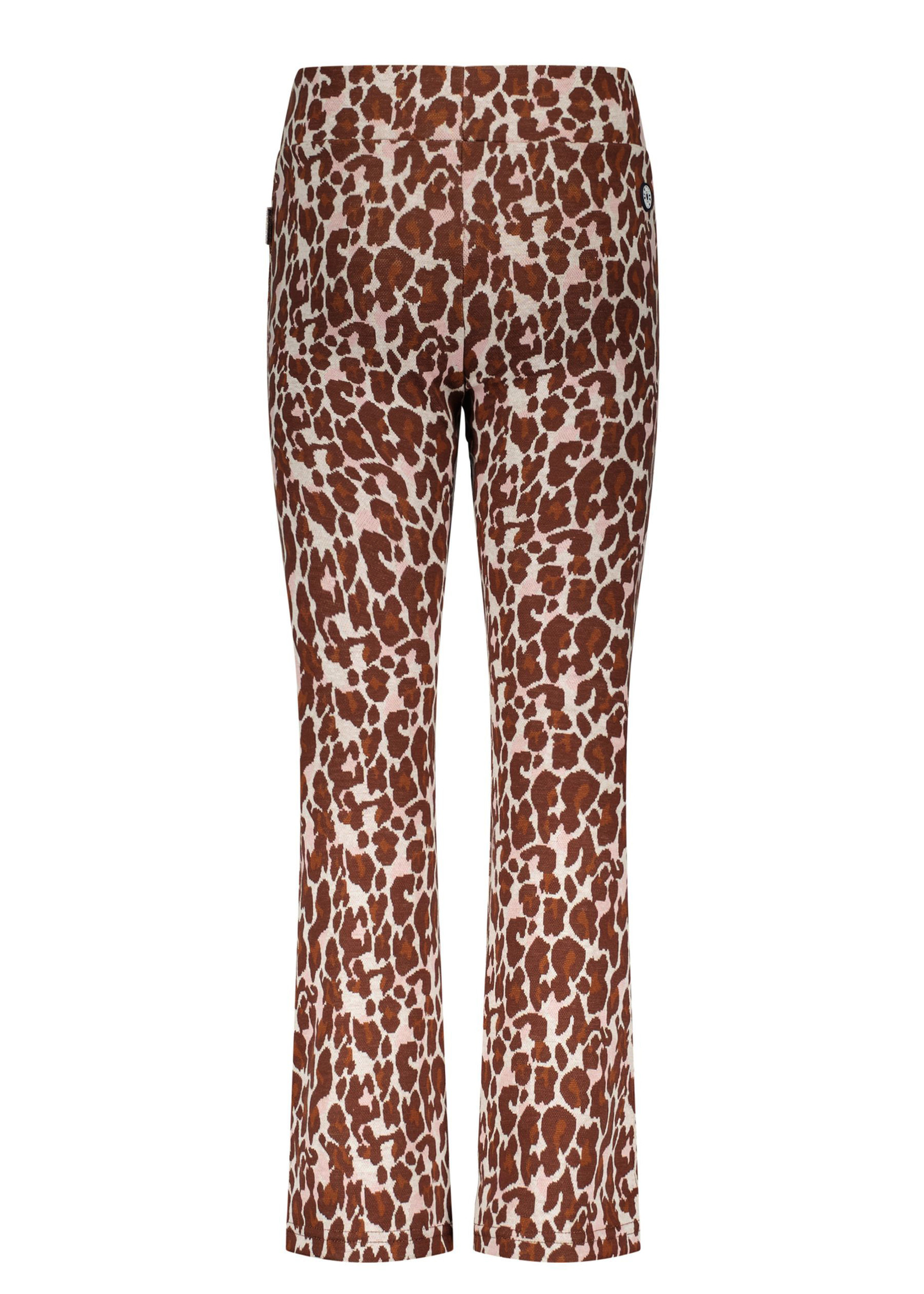 B-Nosy Girls jacquard leopard flair pants, Lucky leopard