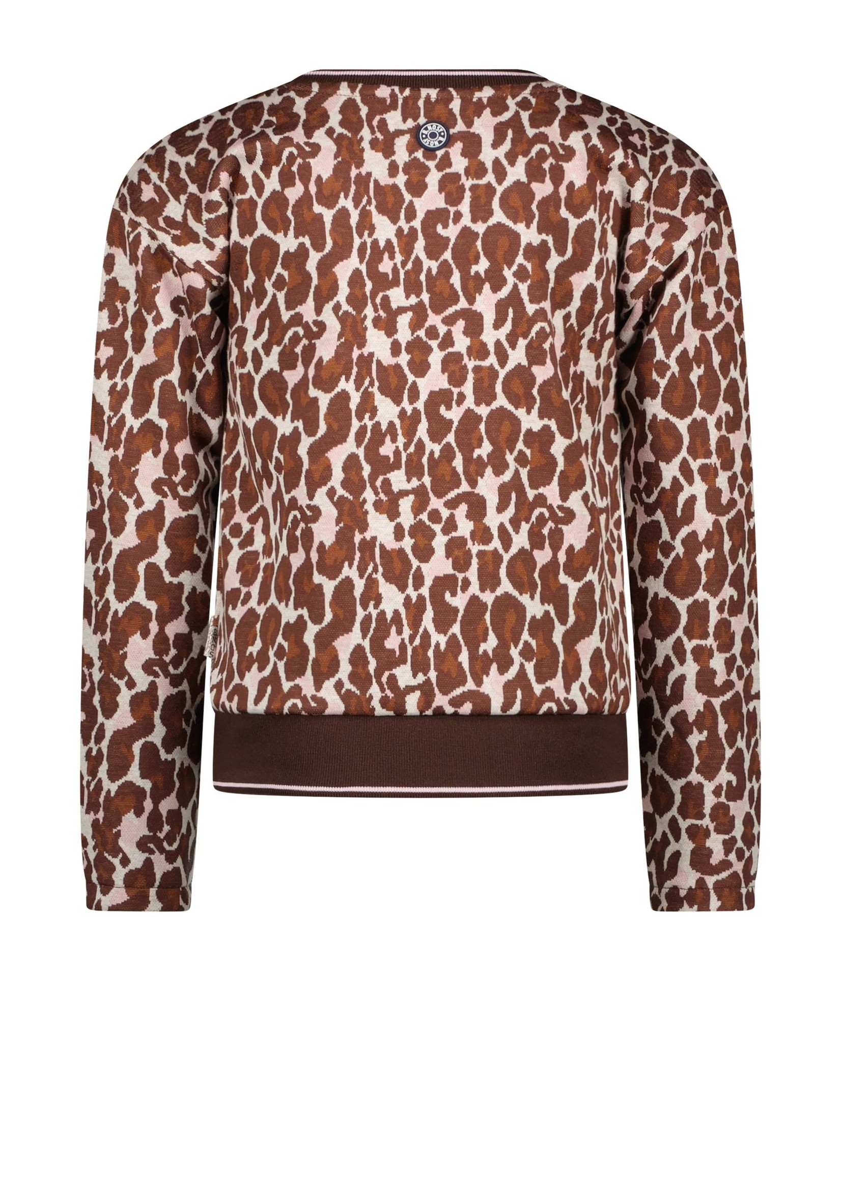 B-Nosy Girls jacquard leopard sweater, Lucky leopard