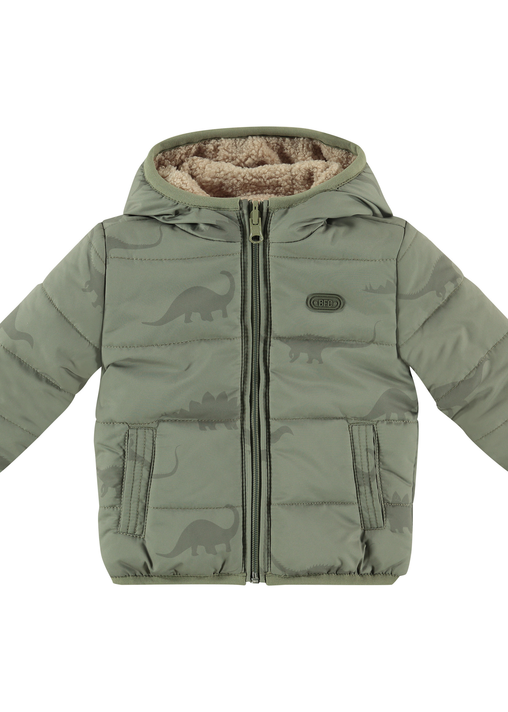 Babyface boys winterjacket reversible, olive green, BBE22507177