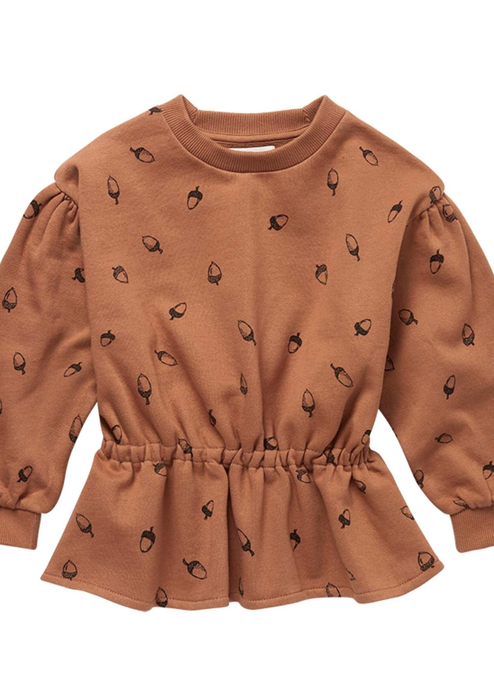 Sproet & Sprout Sweatshirt peplum Acorn print, Lion