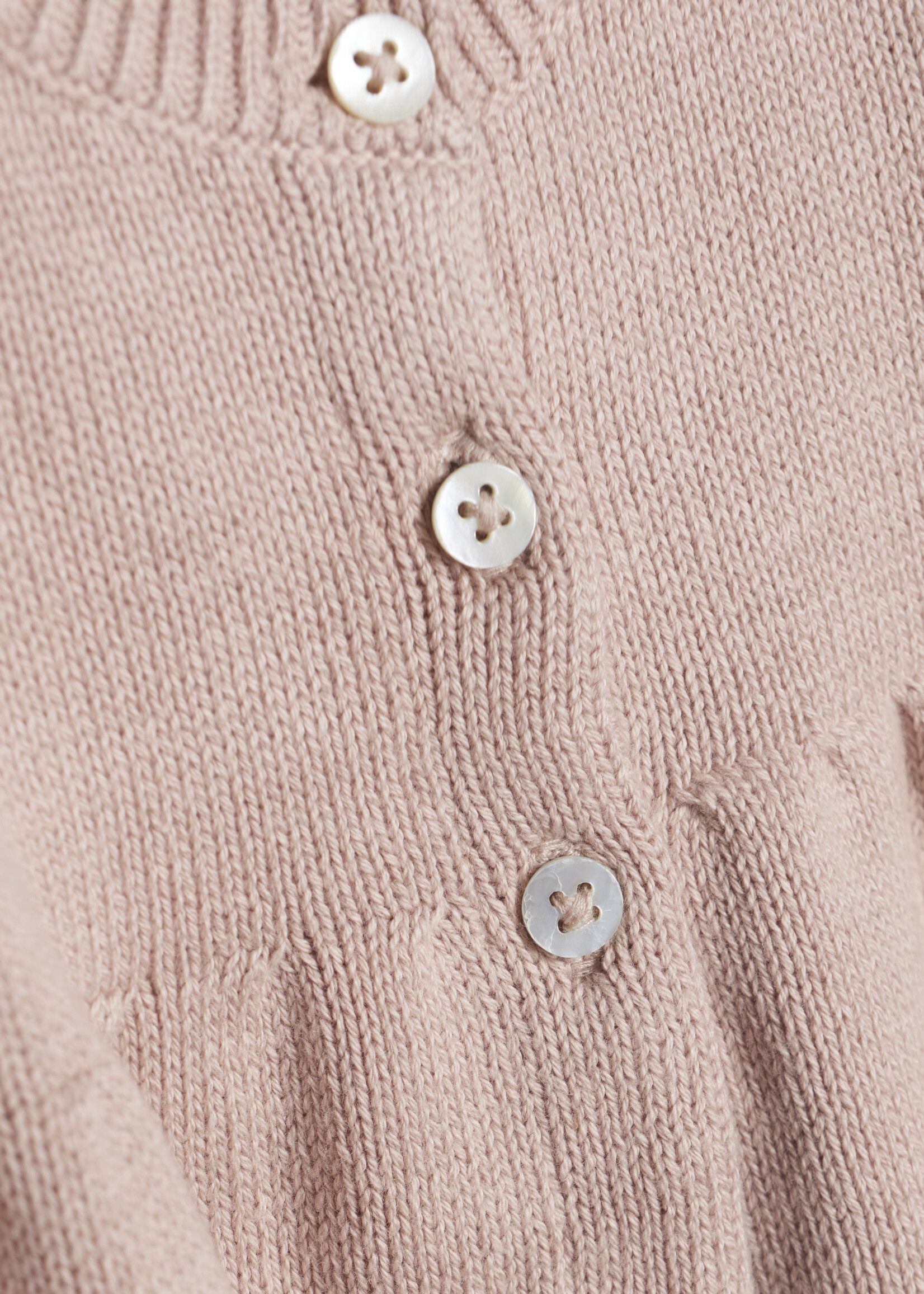 ENFANT Cardigan Knit, Rose Dust, W23