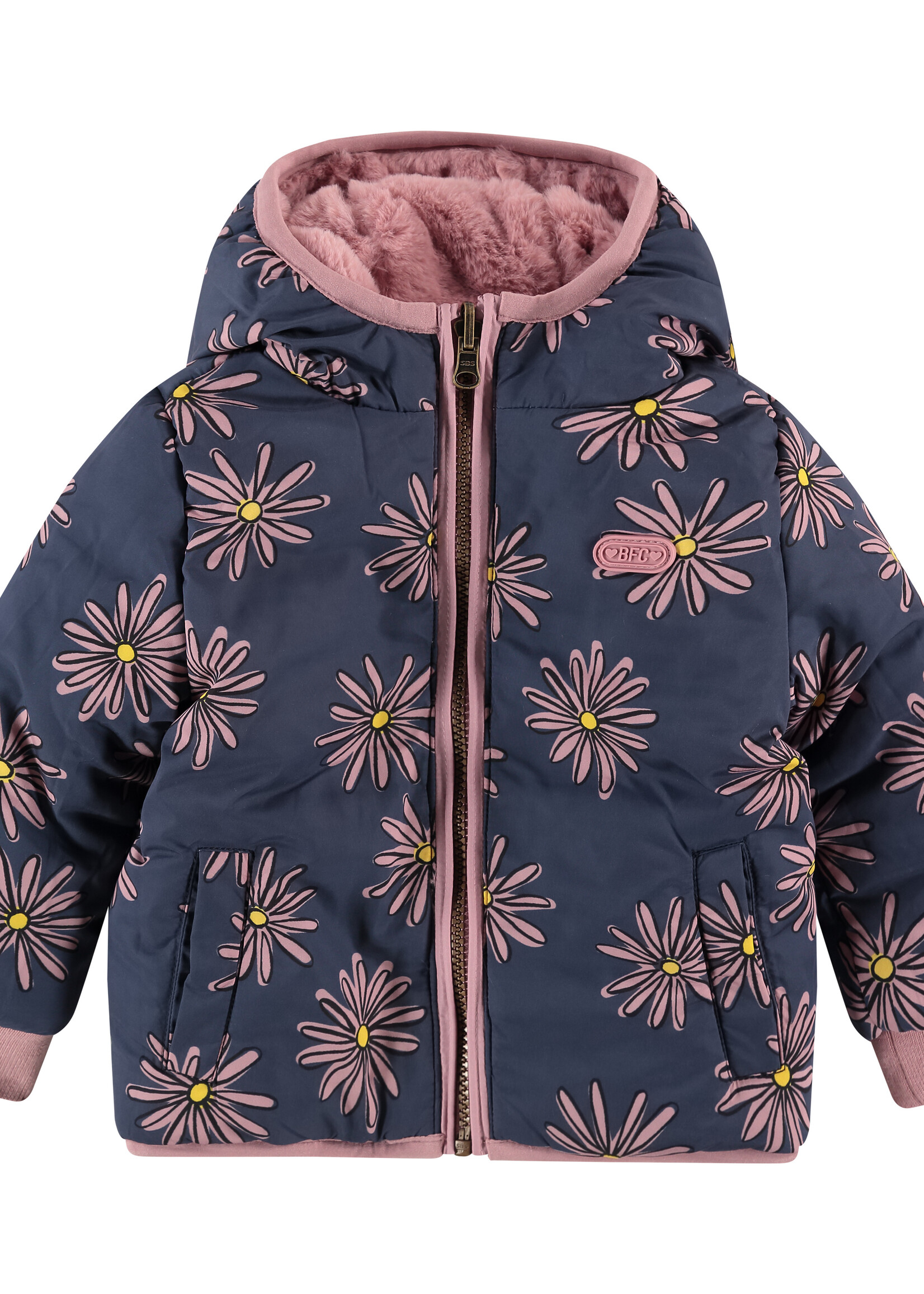 Babyface girls winter jacket reversible, rose, BBE23508176
