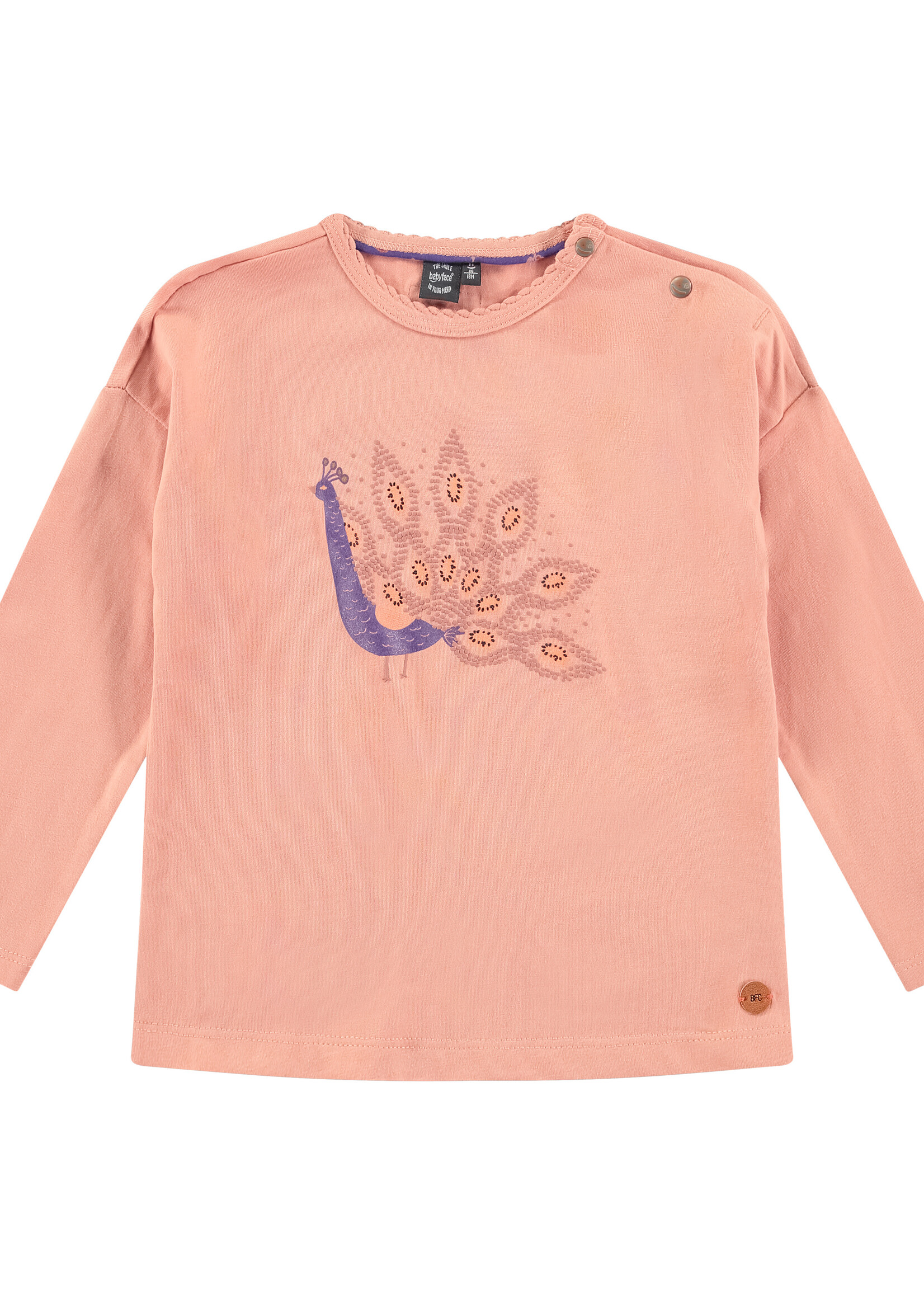 Babyface girls t-shirt long sleeve, SALMON, BBE23508674