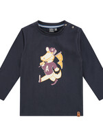 Babyface boys t-shirt long sleeve, dark blue, BBE23507679