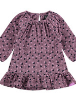 Babyface baby girls dress long sleeve, plum, NWB23428700