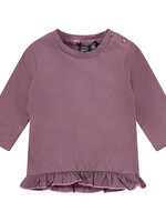 Babyface baby girls t-shirt long sleeve, plum, NWB23428608