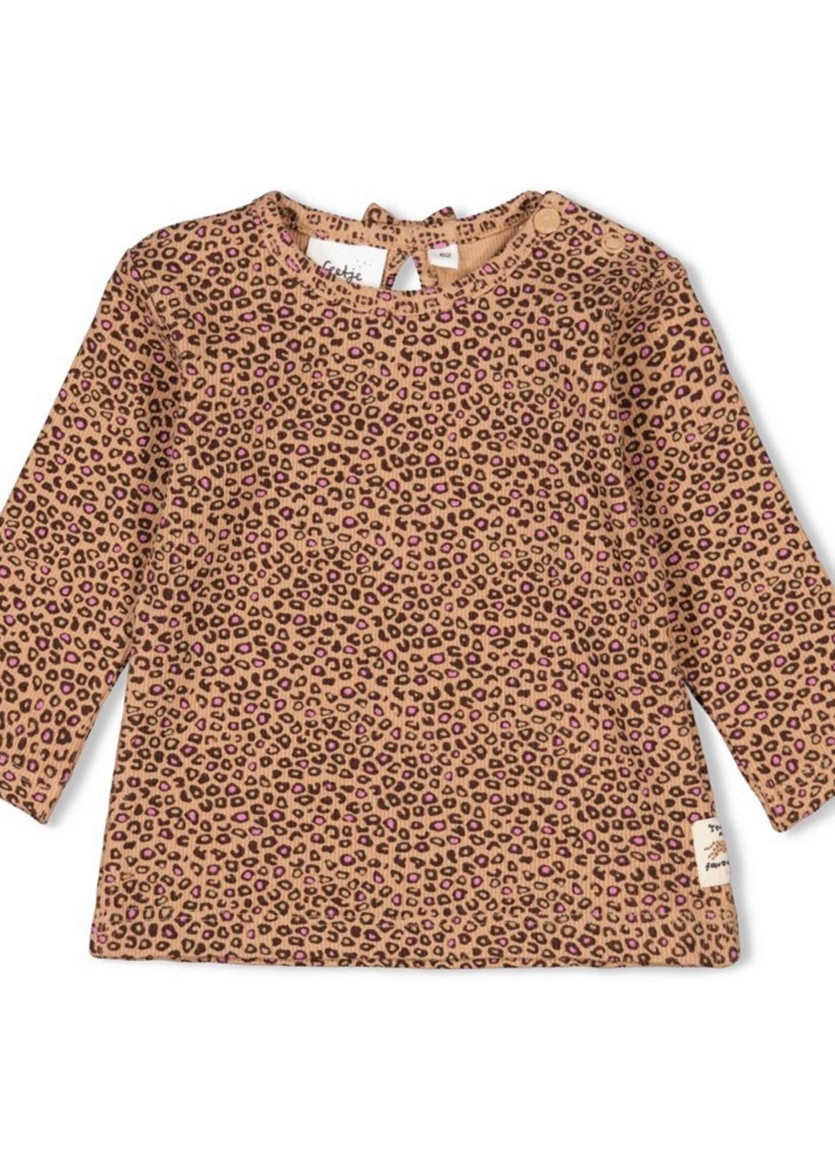 Feetje Longsleeve AOP - Favorite, Camel