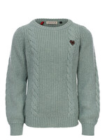 LOOXS Little Little knitted pullover, AQUA GREEN