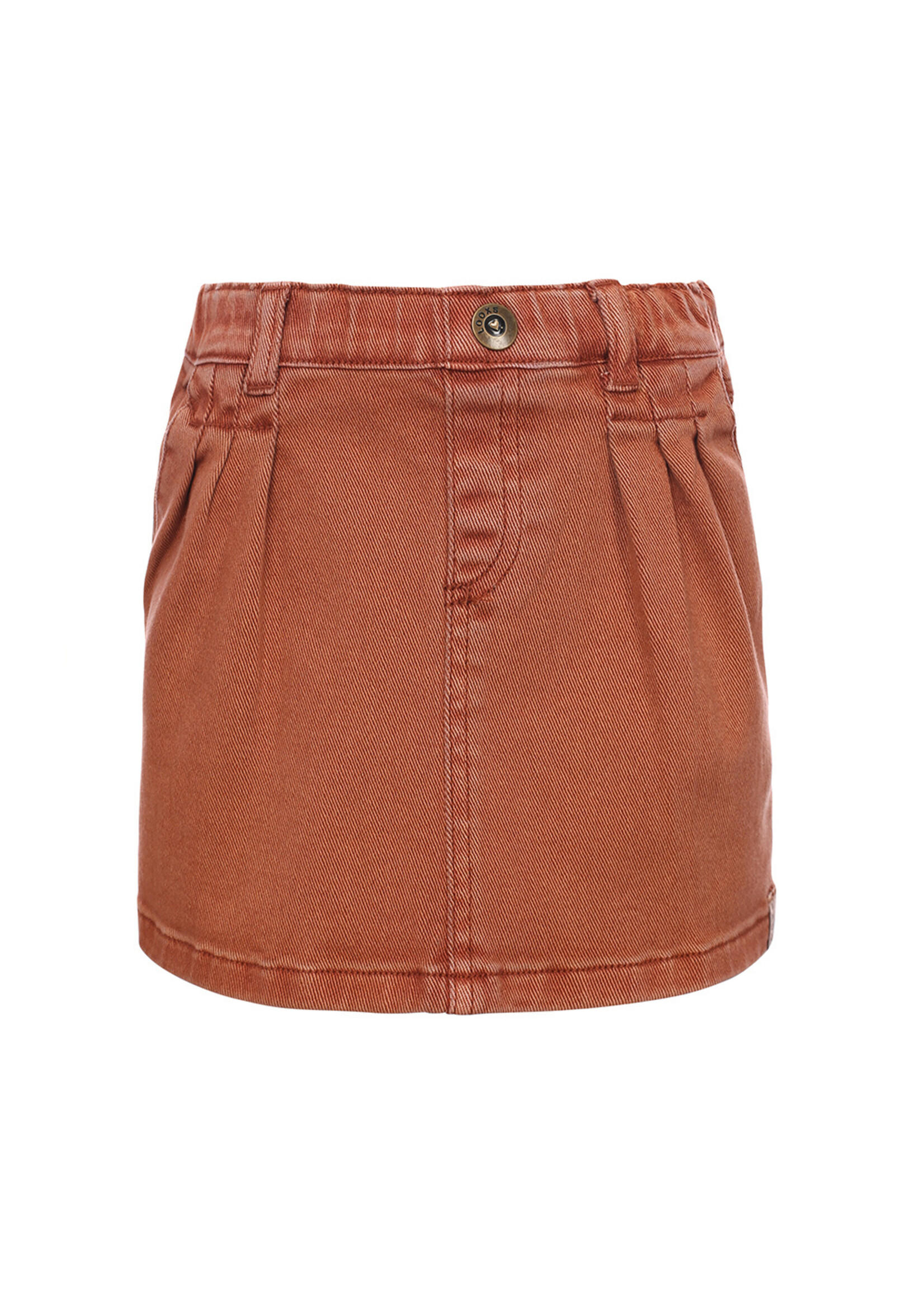 LOOXS Little Little twill denim skirt, TERRA