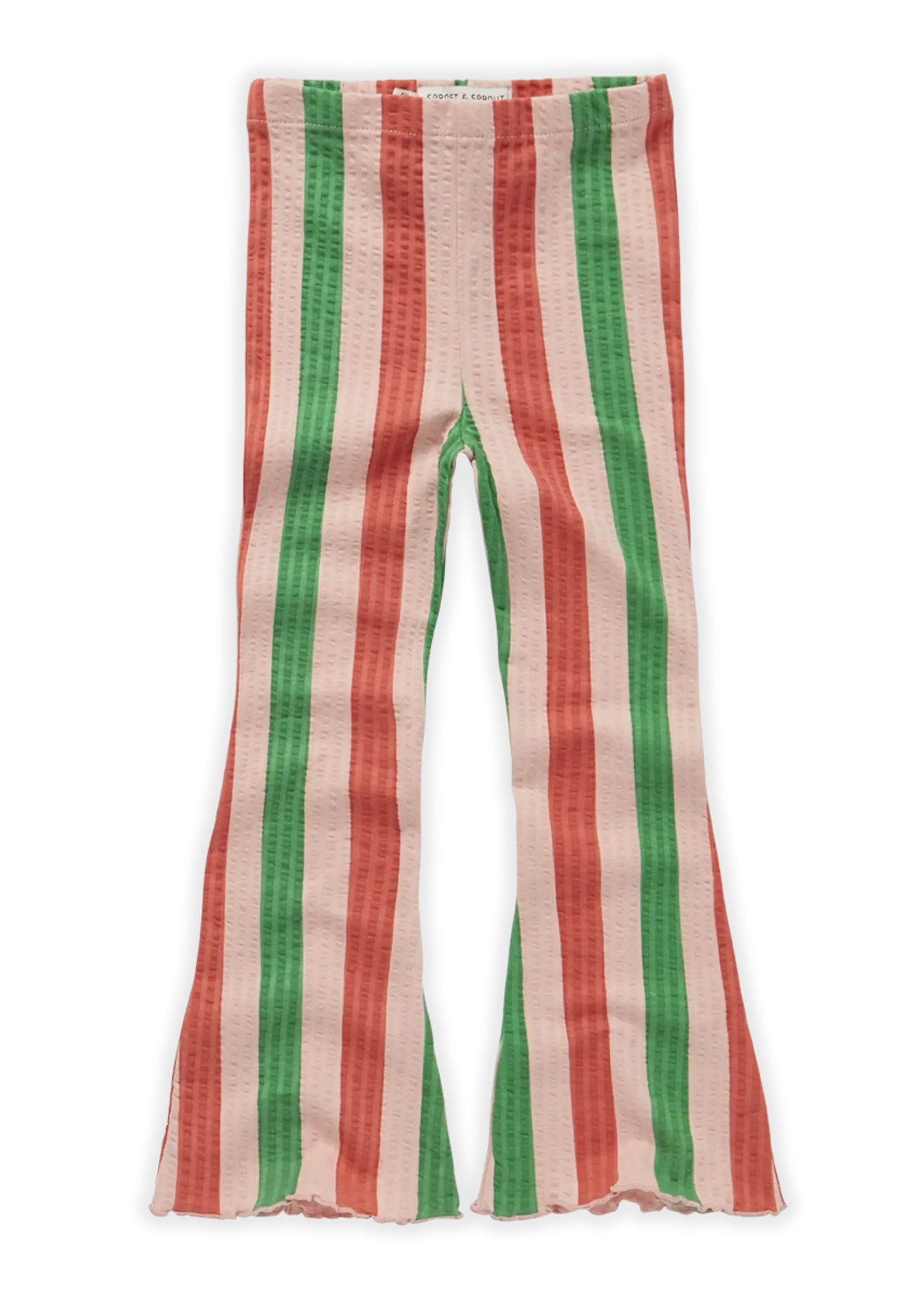 Sproet & Sprout Flare legging Stripe print. Blossom