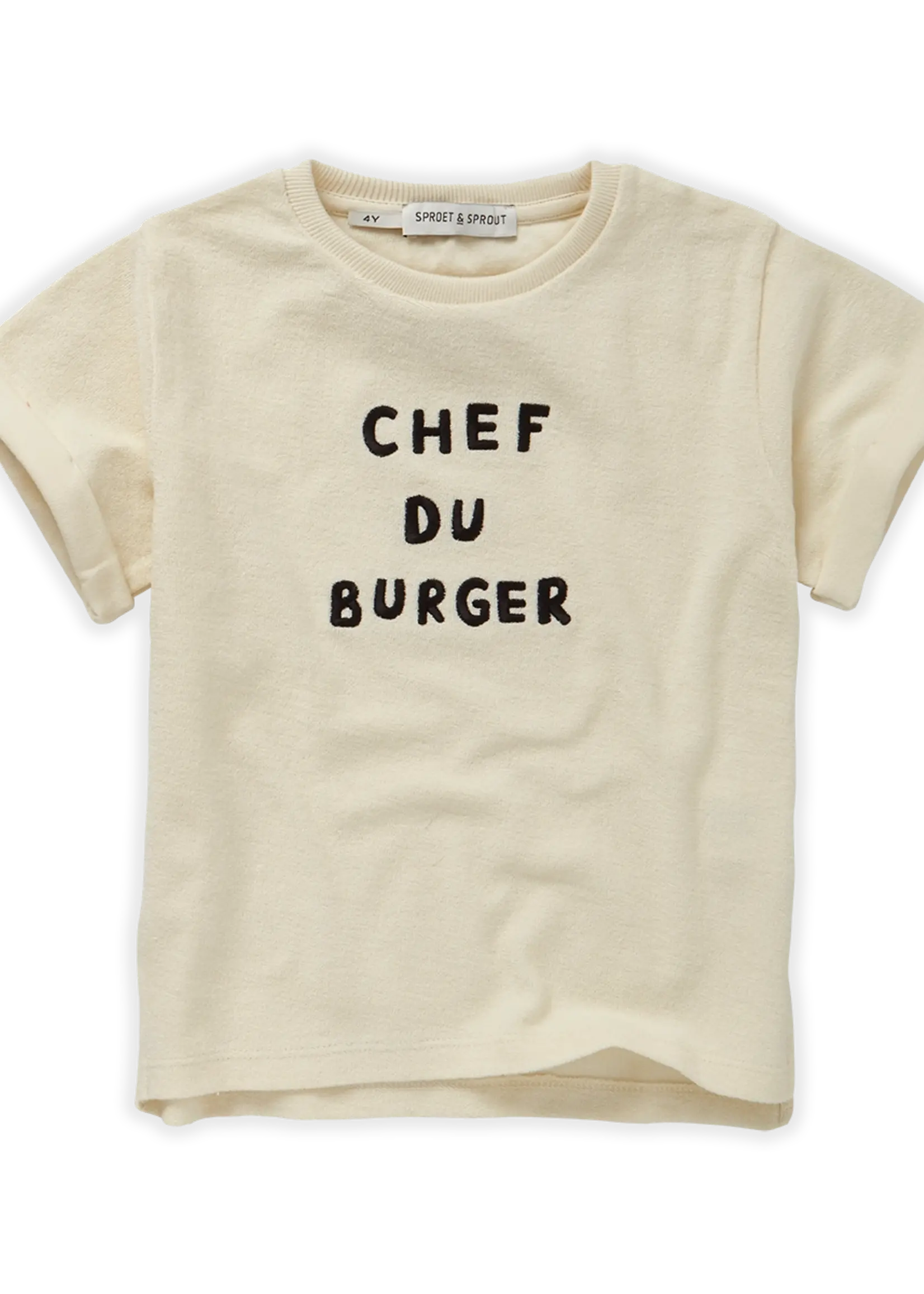 Sproet & Sprout Terry T-shirt Chef du burger. Pear